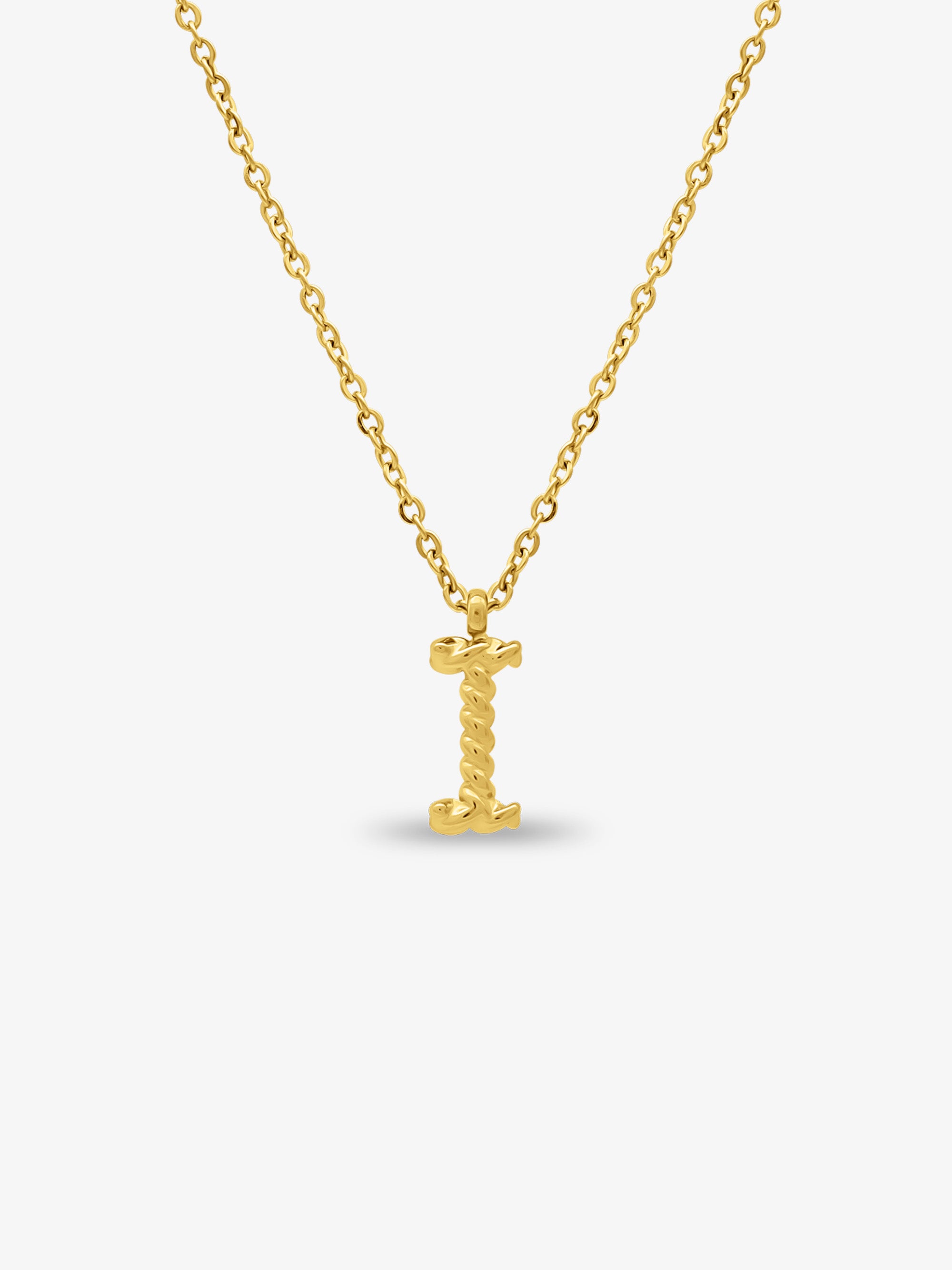 CABLE INITIAL NECKLACE