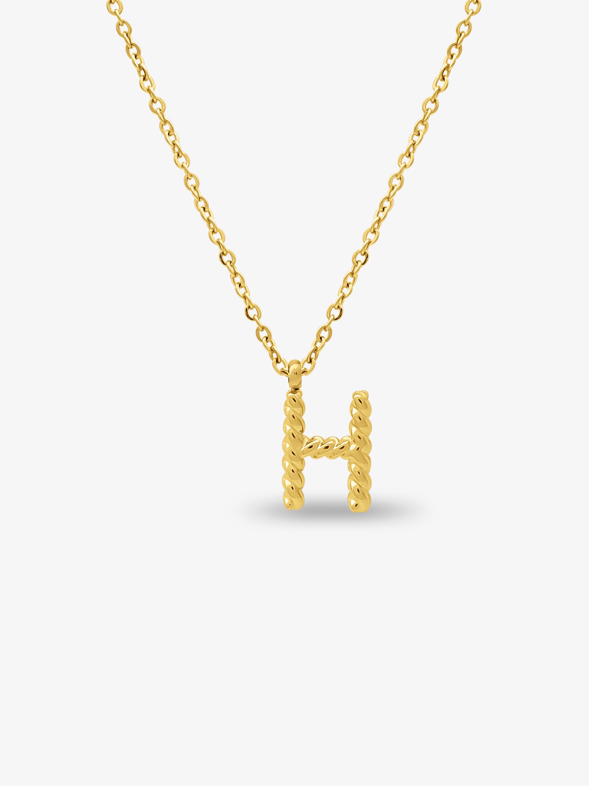 CABLE INITIAL NECKLACE