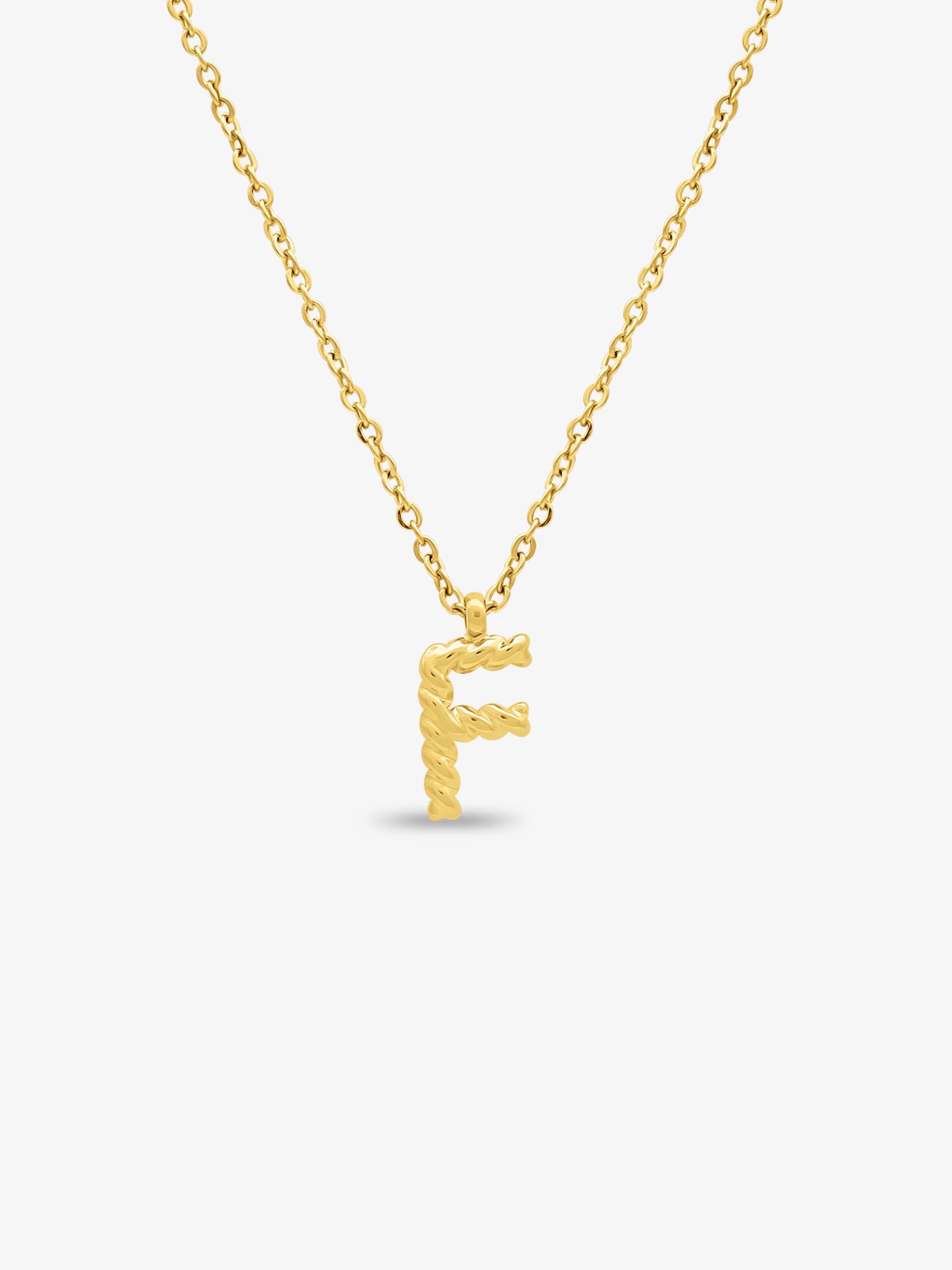 CABLE INITIAL NECKLACE