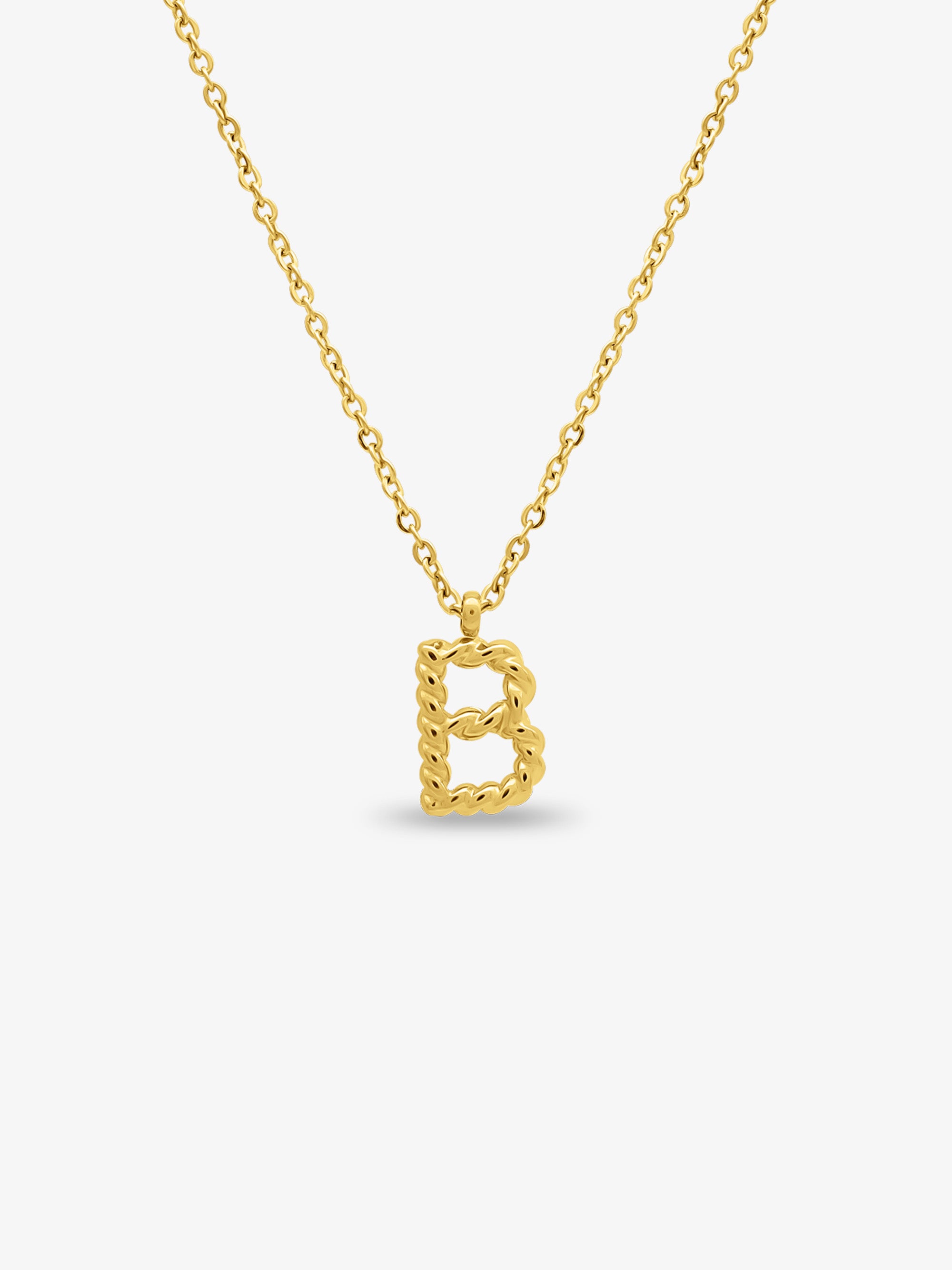 CABLE INITIAL NECKLACE