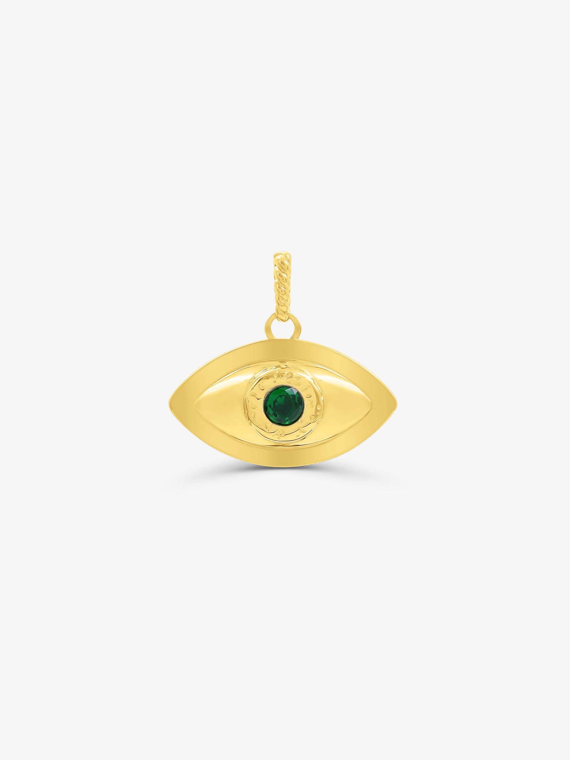 Evil Eye Amulet Green Zirconia