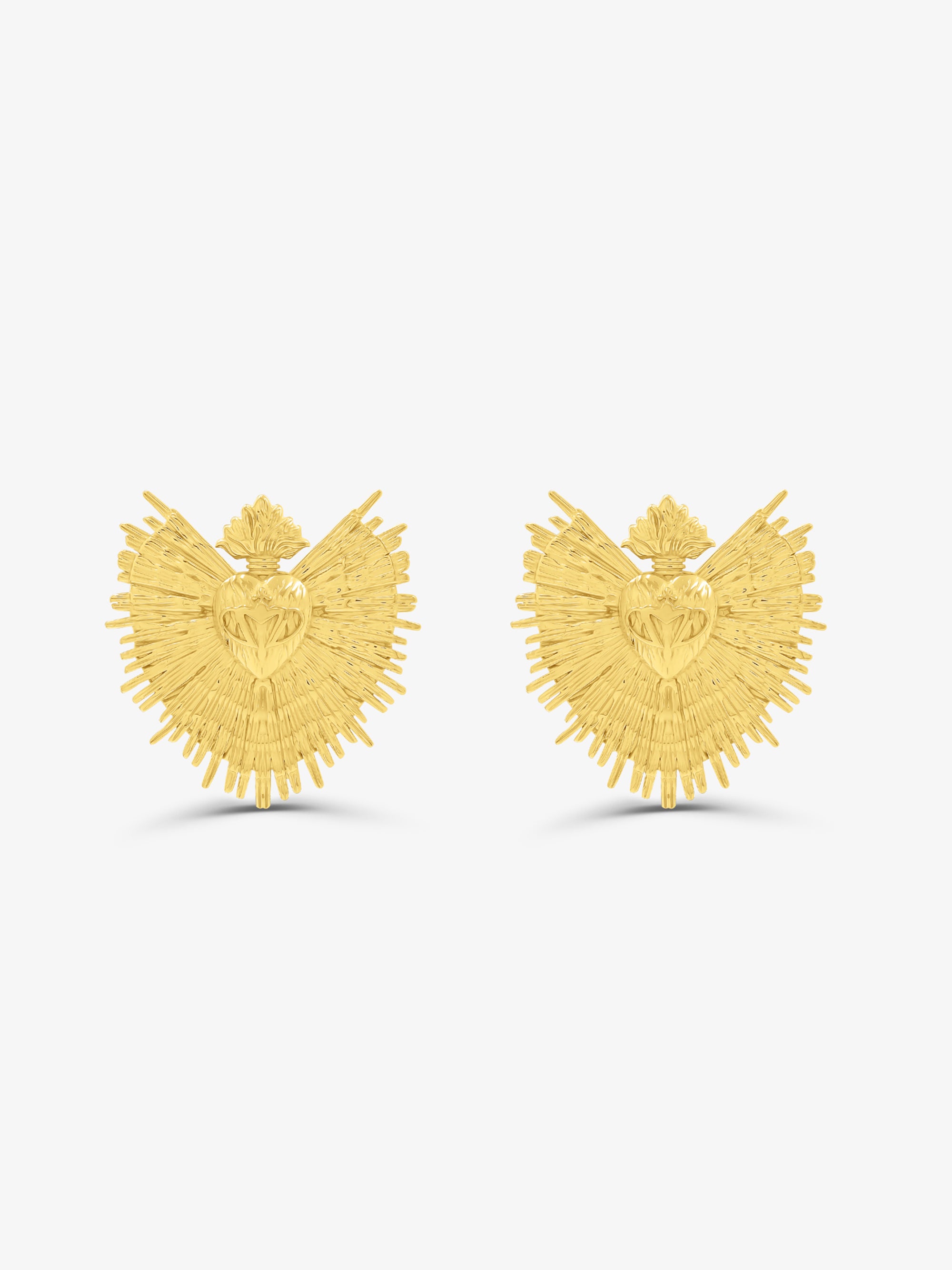 Sacred Heart Stud Earrings