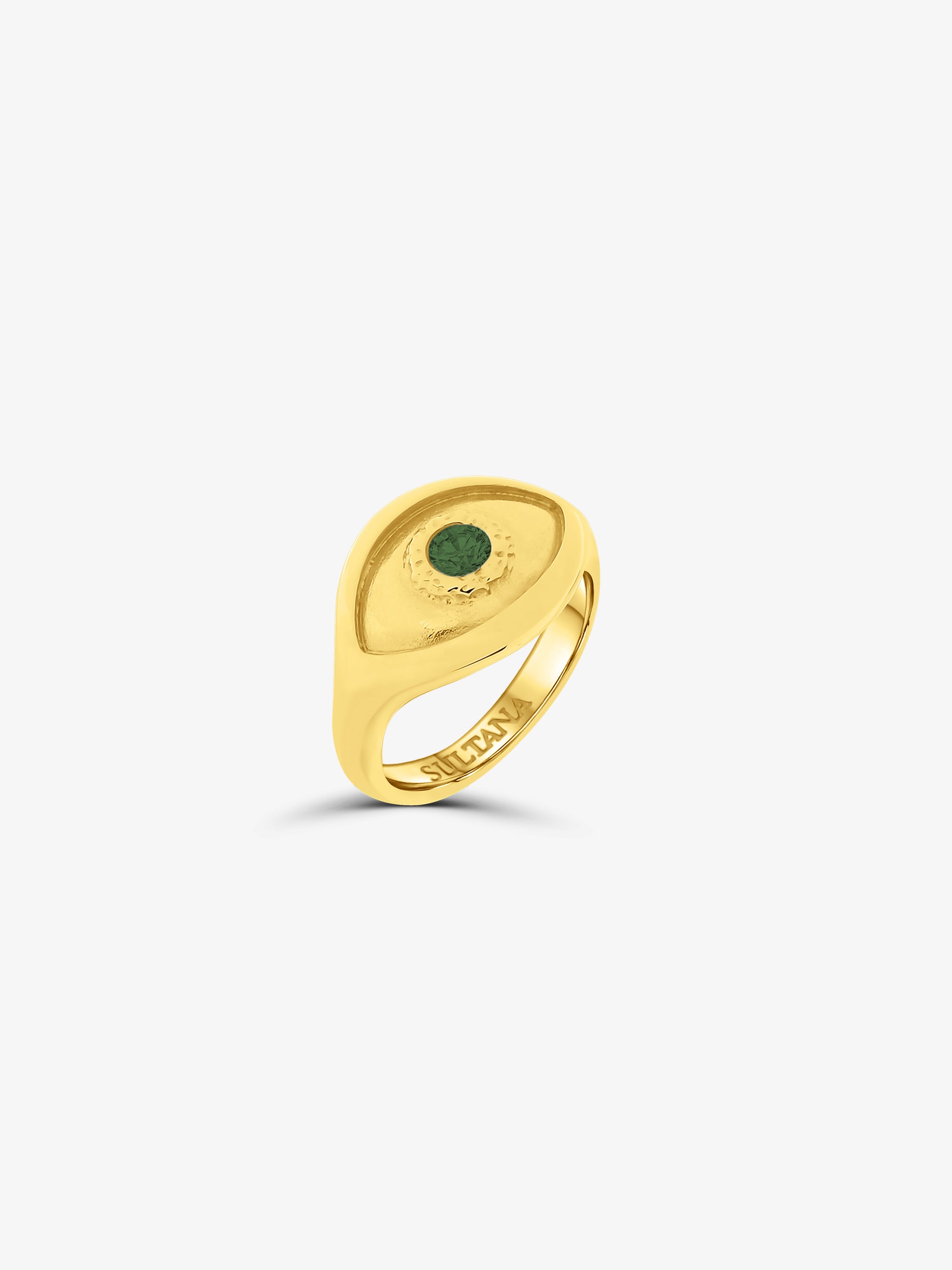 Evil Eye Green Ring