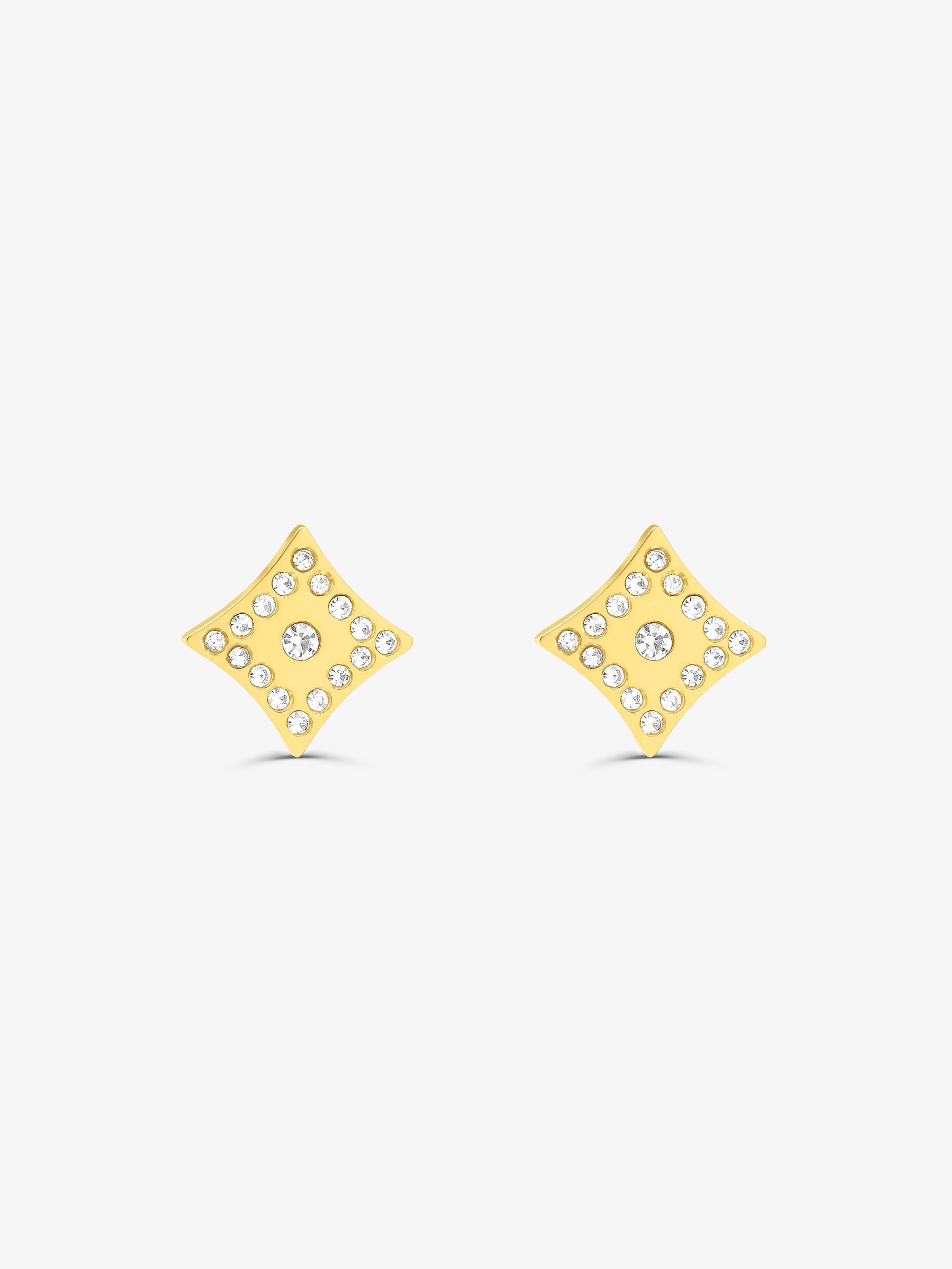 Deco Zirconia Stud Earrings