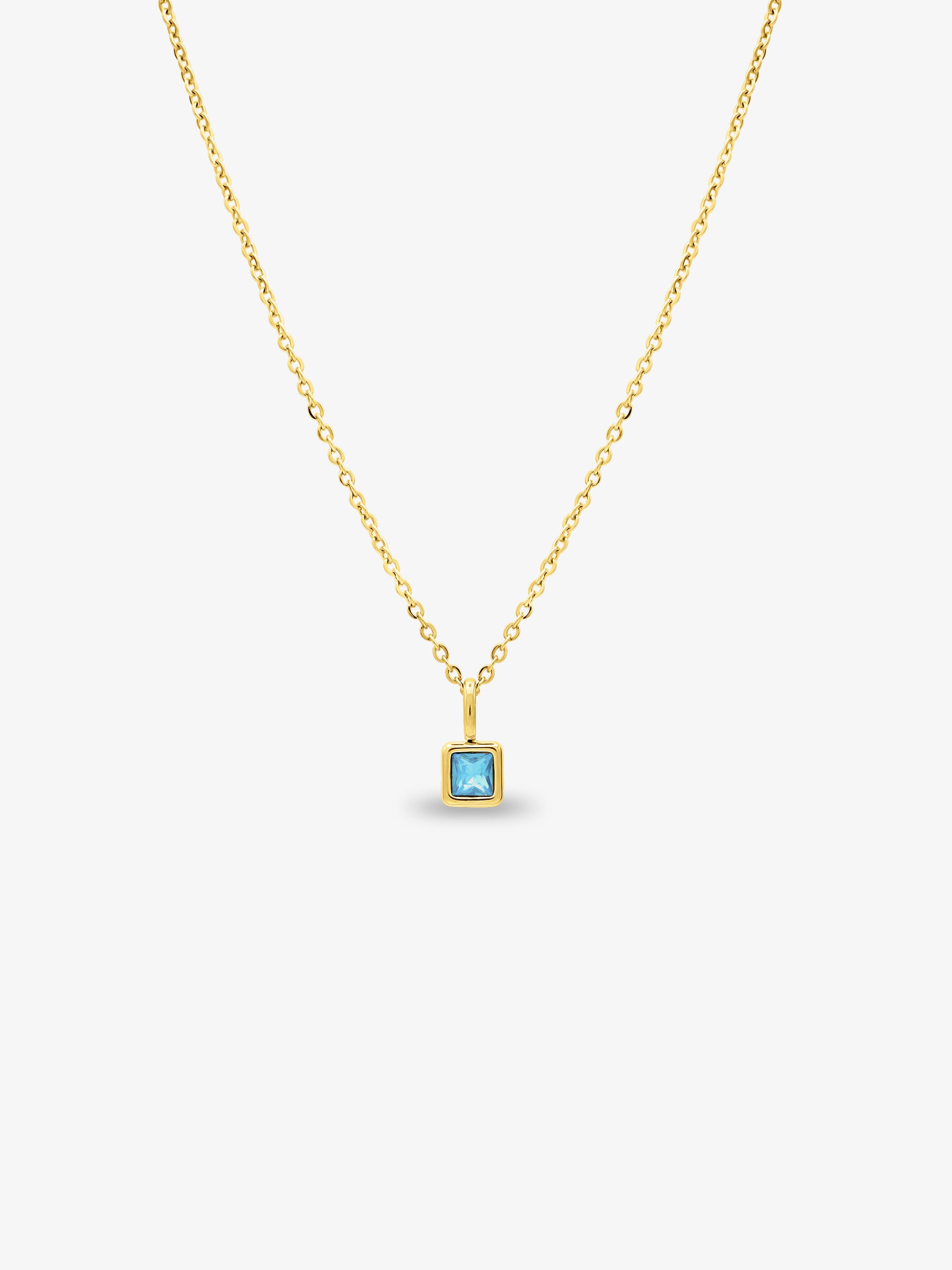 December Celeste Birthstone Necklace