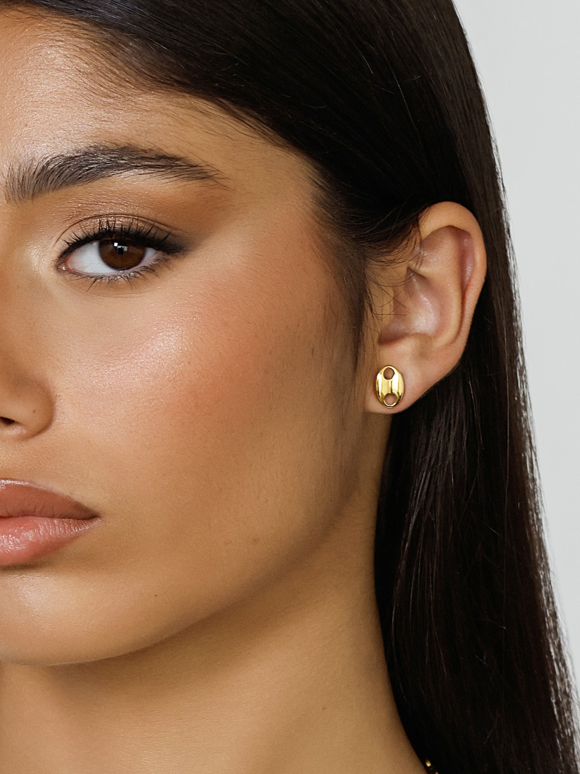 Coffee Bean Petite Studs