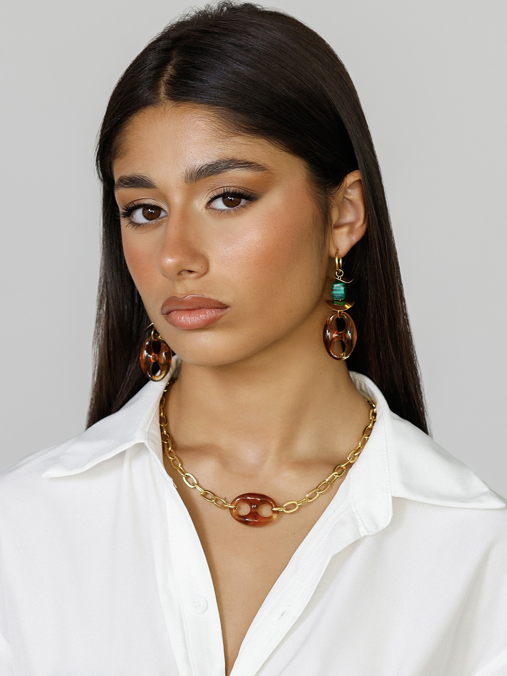 Coffee Bean Tortoiseshell Necklace