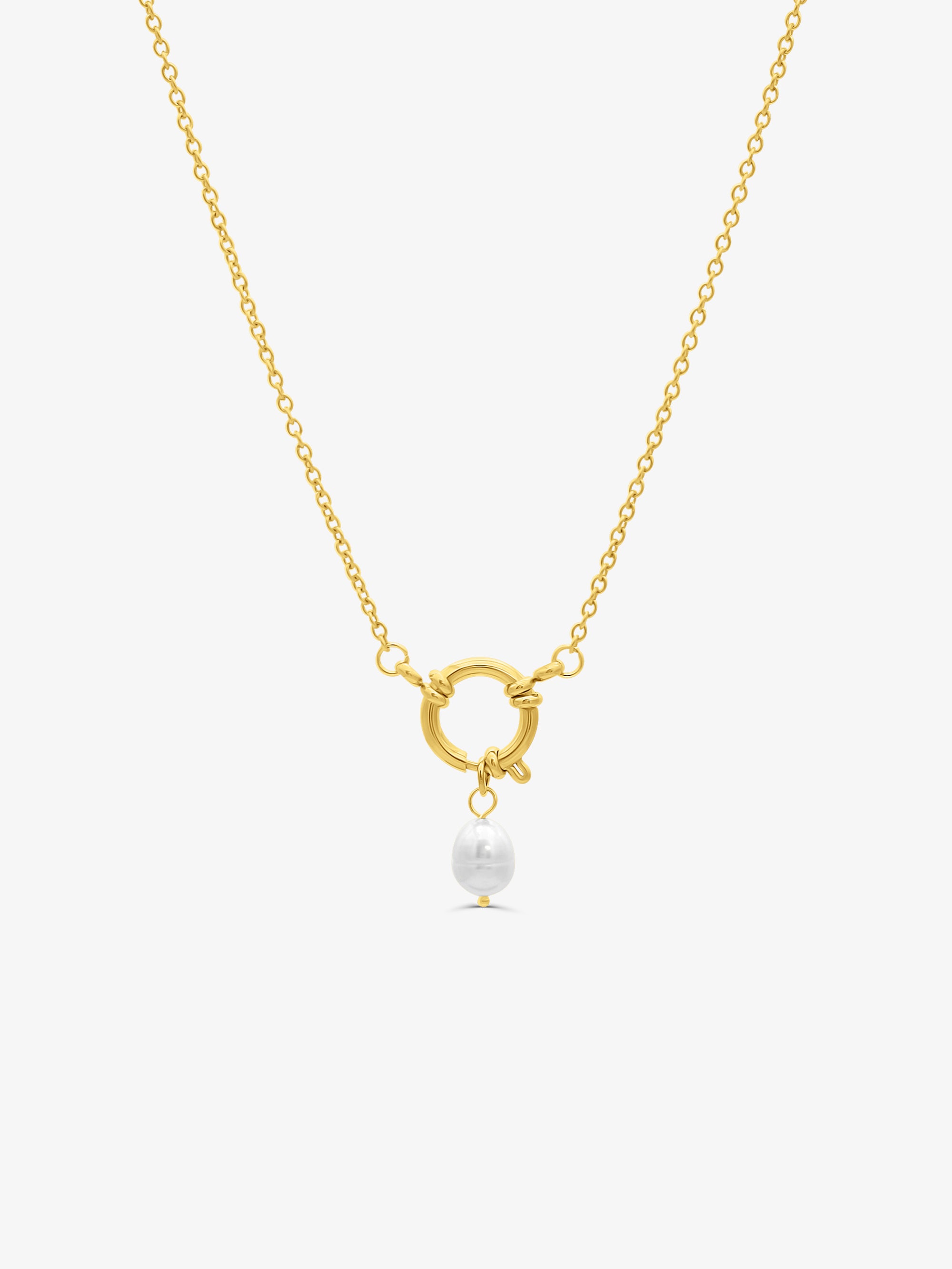 Pearl Sailor Clasp Chain