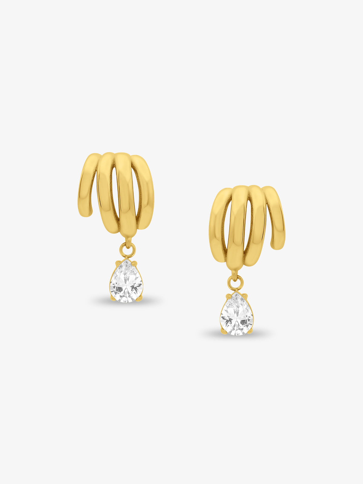Jackie CZ Hoop Earrings