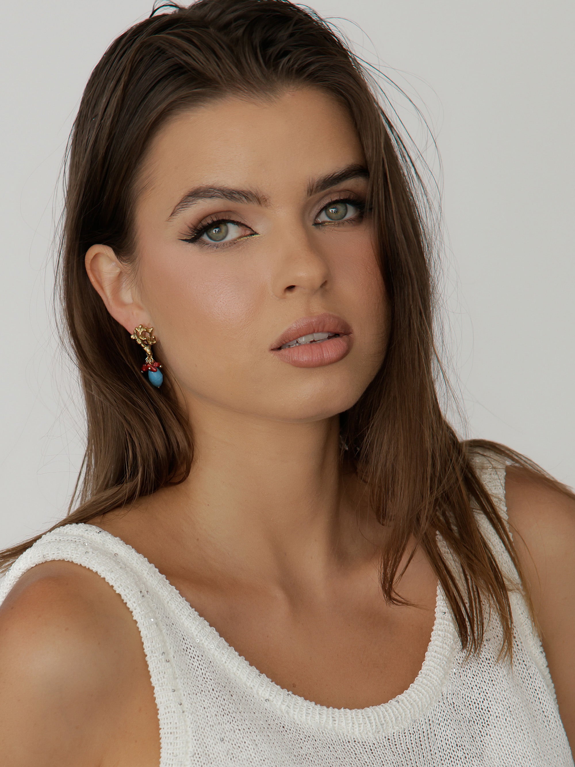 Alba Coral Earrings - PREORDER