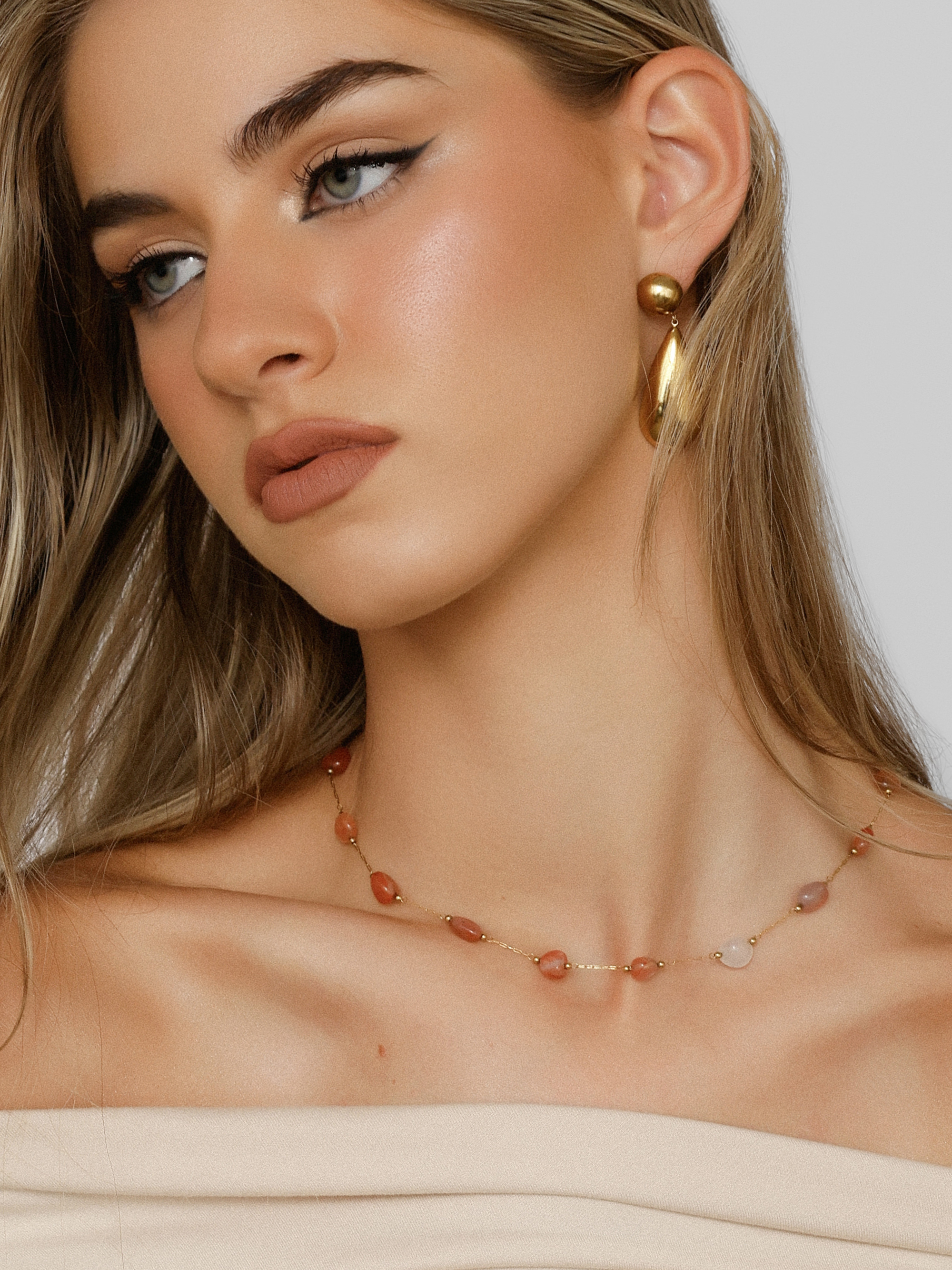 Pink Stone Necklace