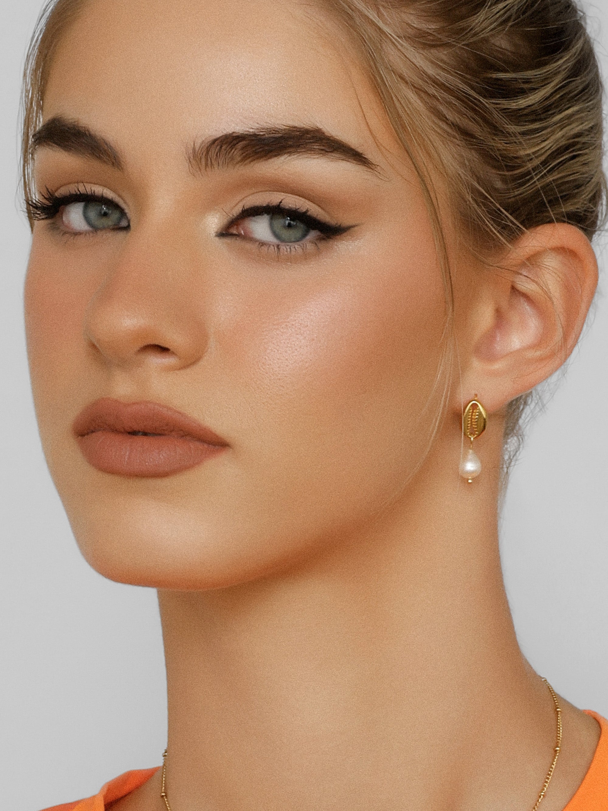 Pearl Conch Earrings