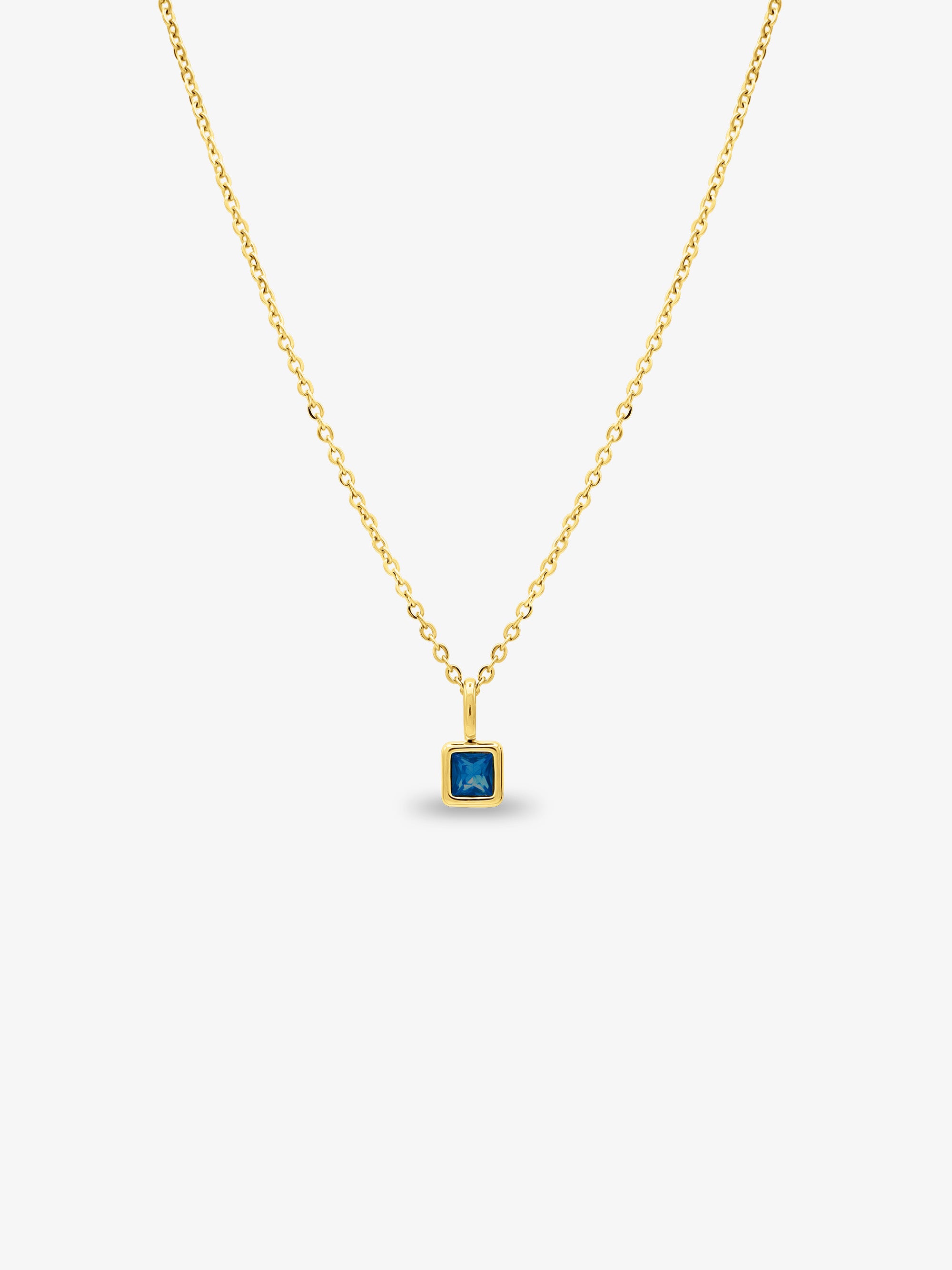 September Celeste Birthstone Necklace