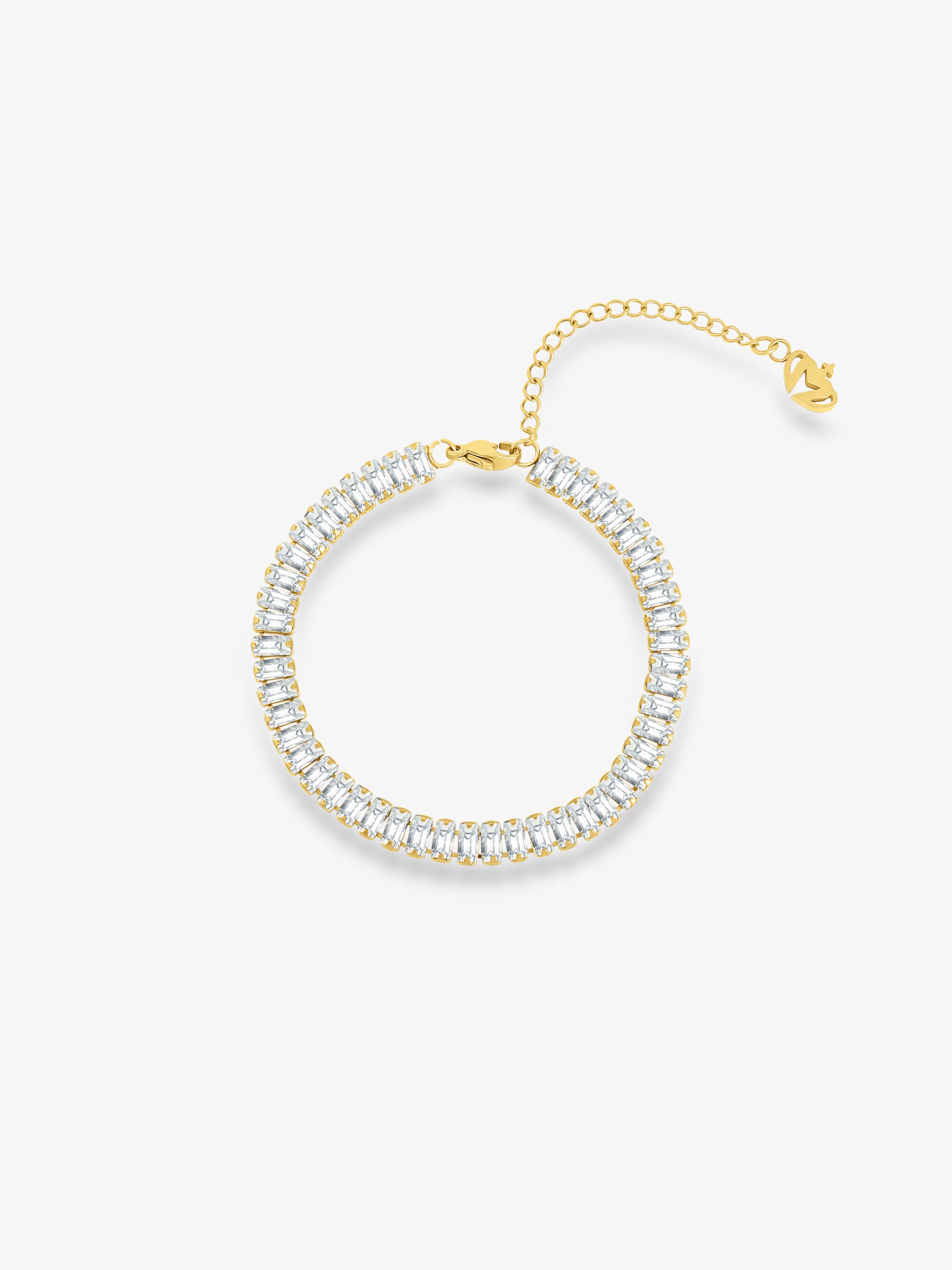 Baguette Clear Zirconia Bracelet
