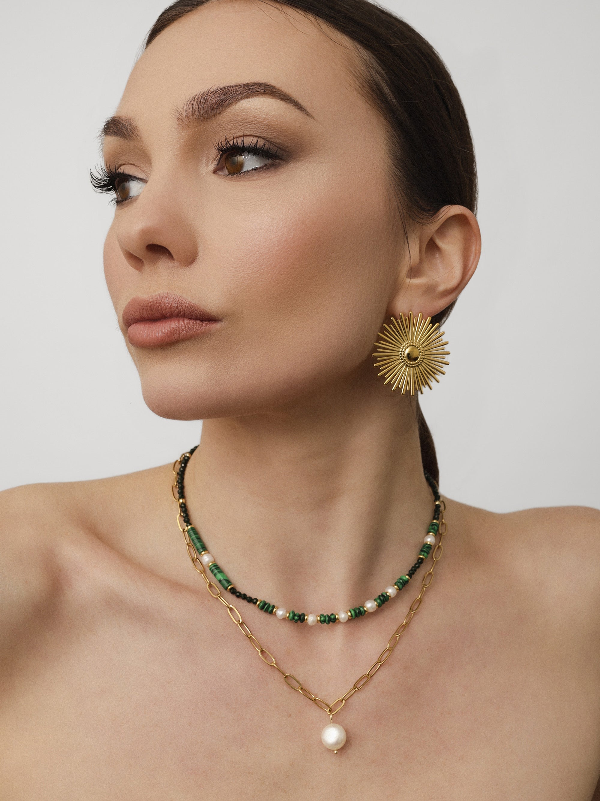 Malak Malachite Necklace