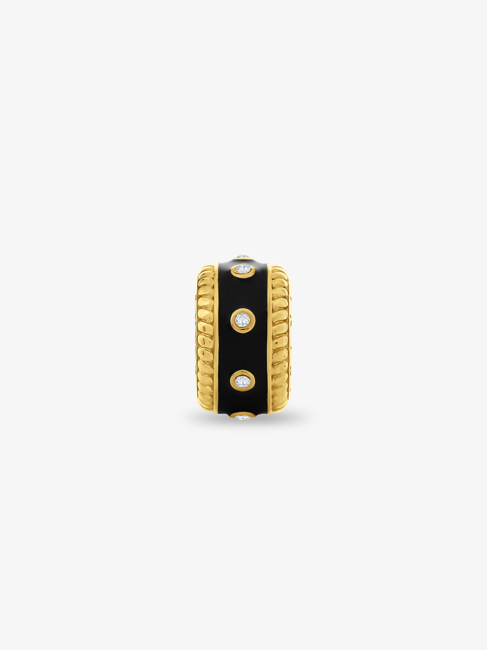 Cable Zirconia Ring Pendant