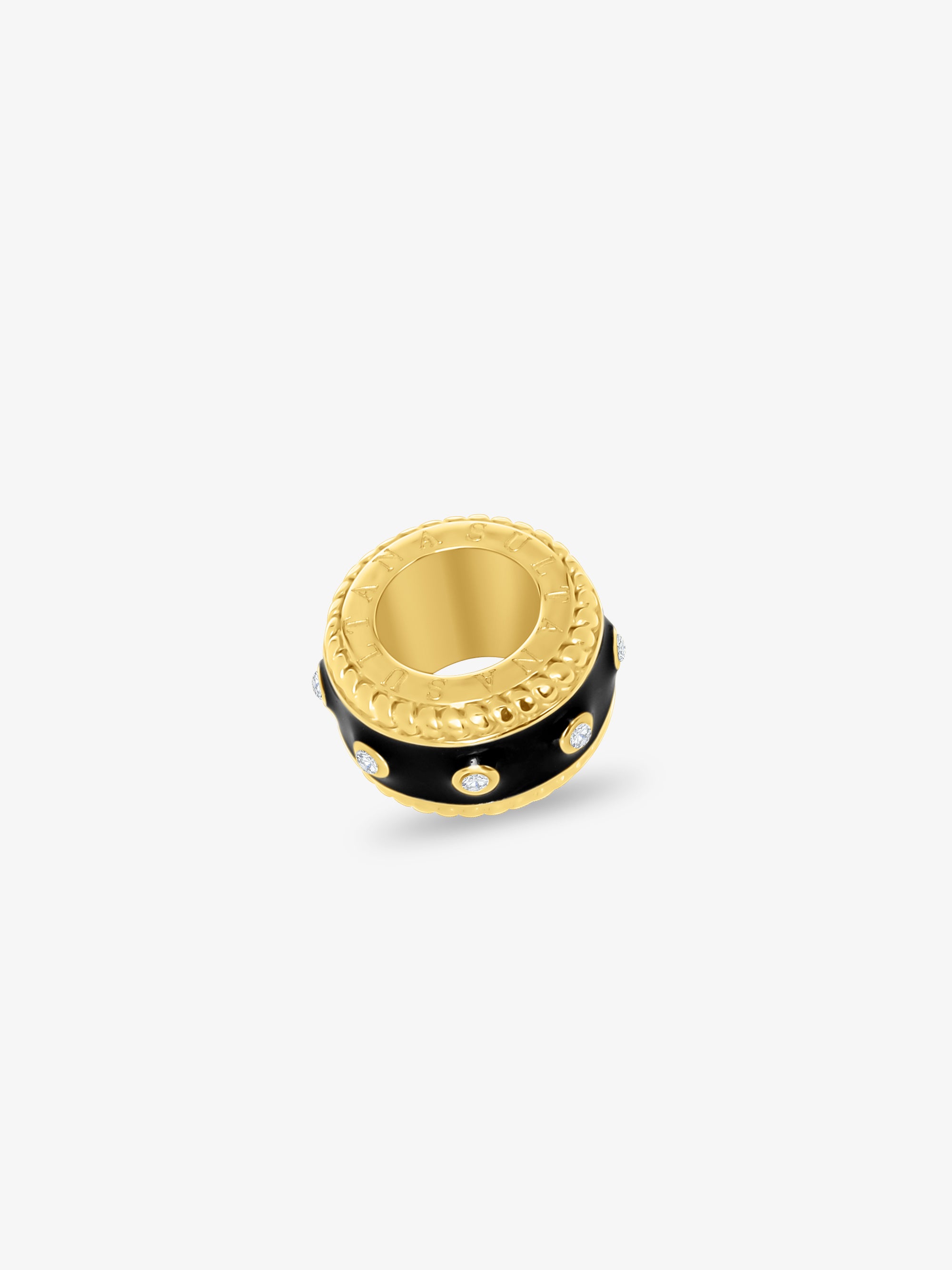 Cable Zirconia Ring Pendant