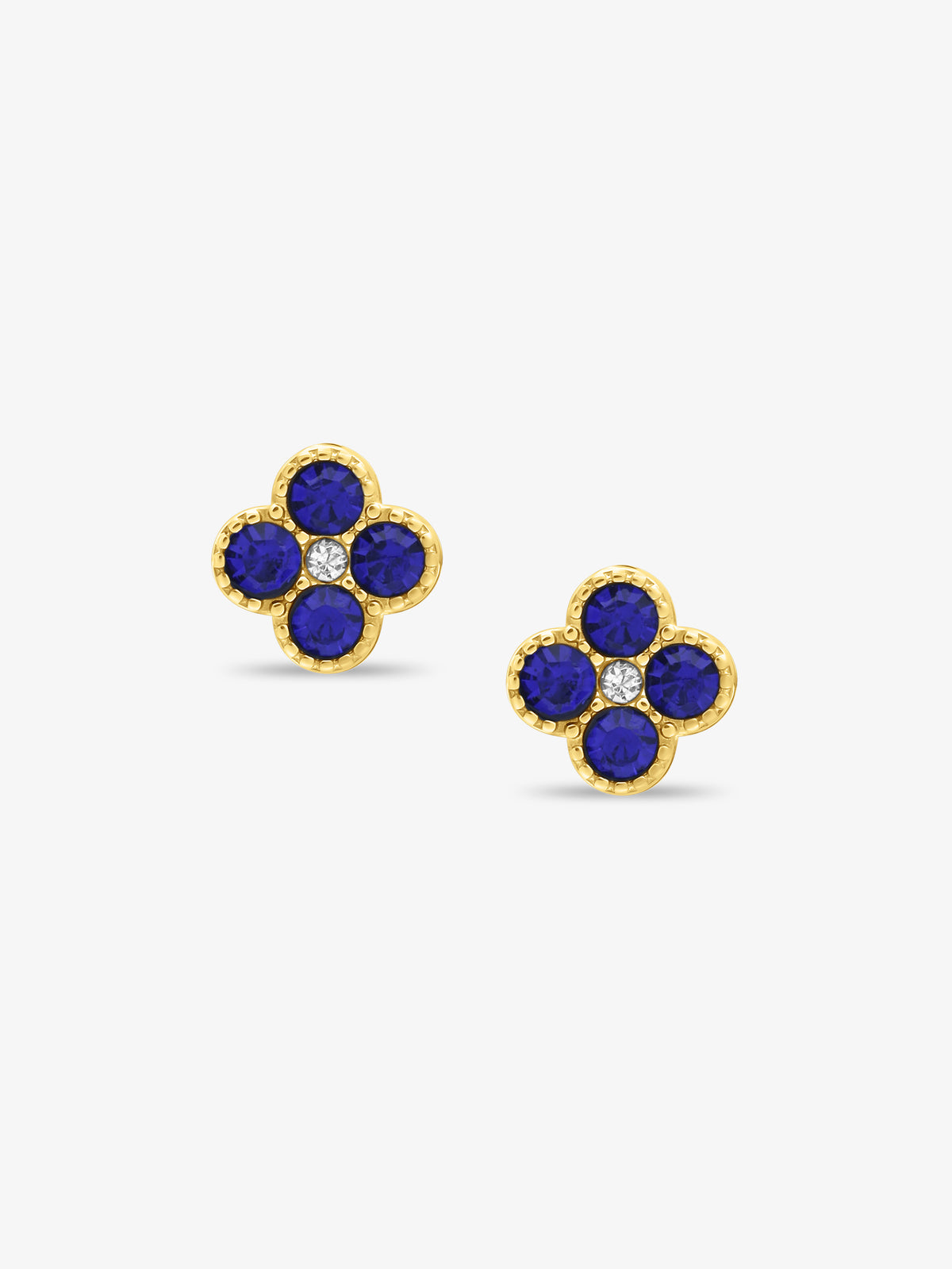 Elise Cobalt CZ Earrings