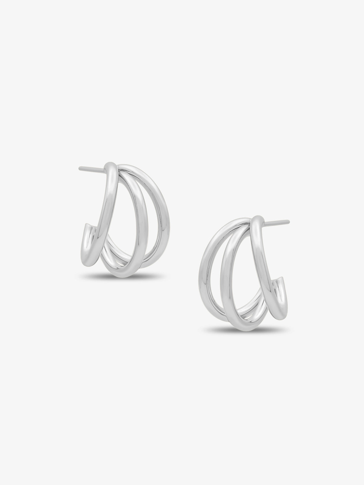 Mini Ines Silver Hoop Earrings - PREORDER