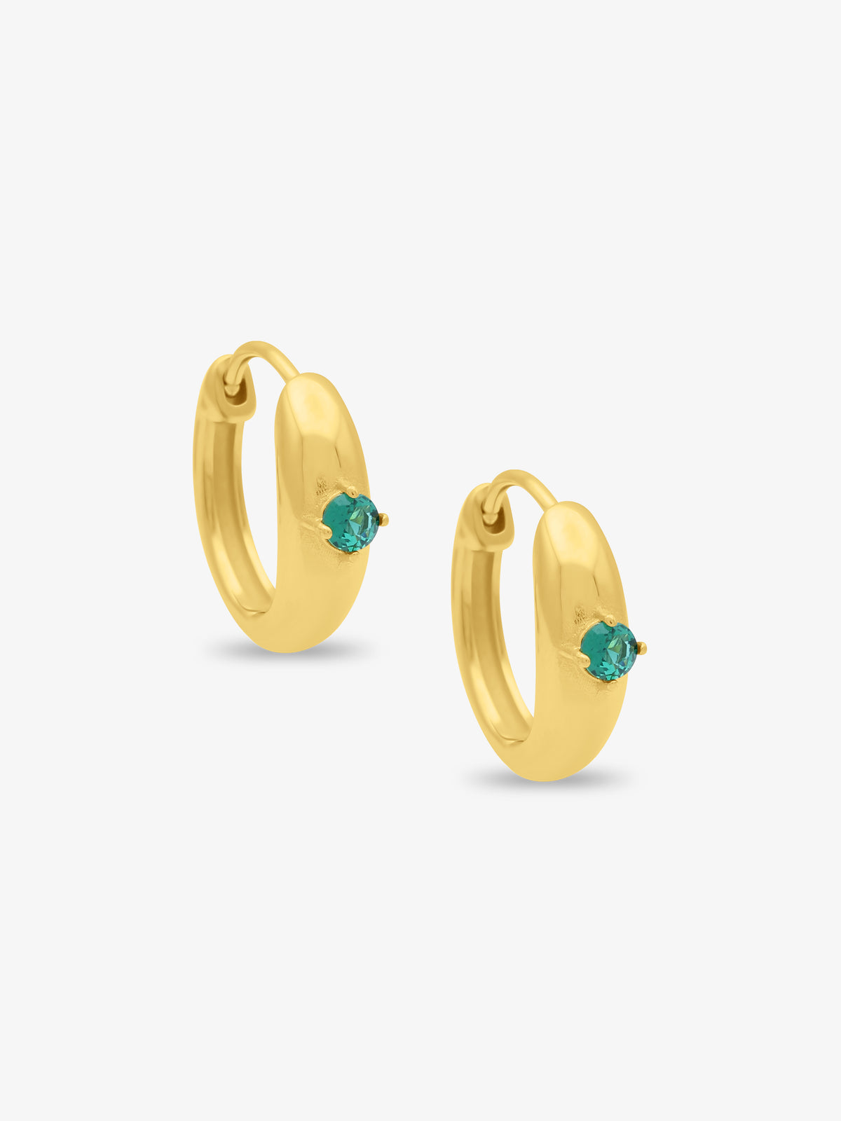 Aida CZ Hoop Earrings
