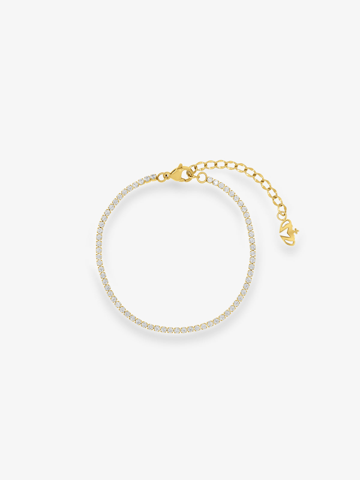 Petite Tennis Gold Bracelet