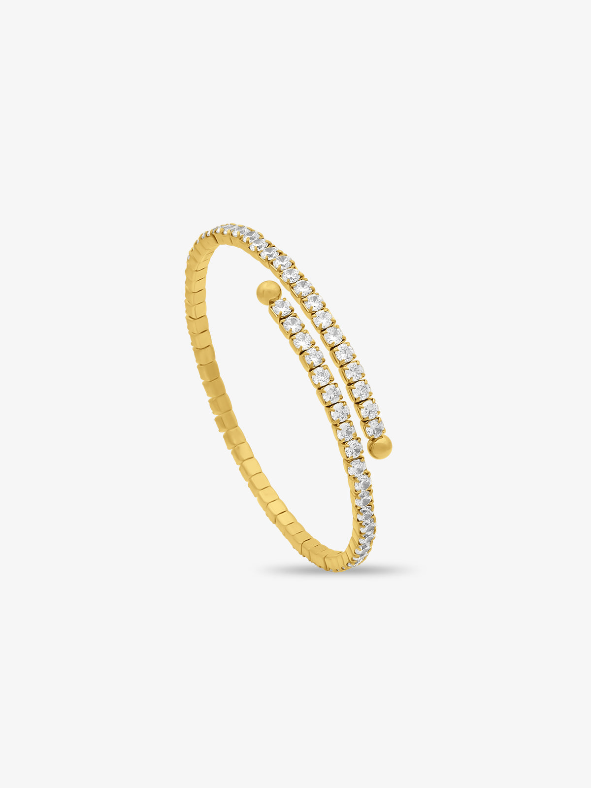 Wrapped CZ Gold Cuff