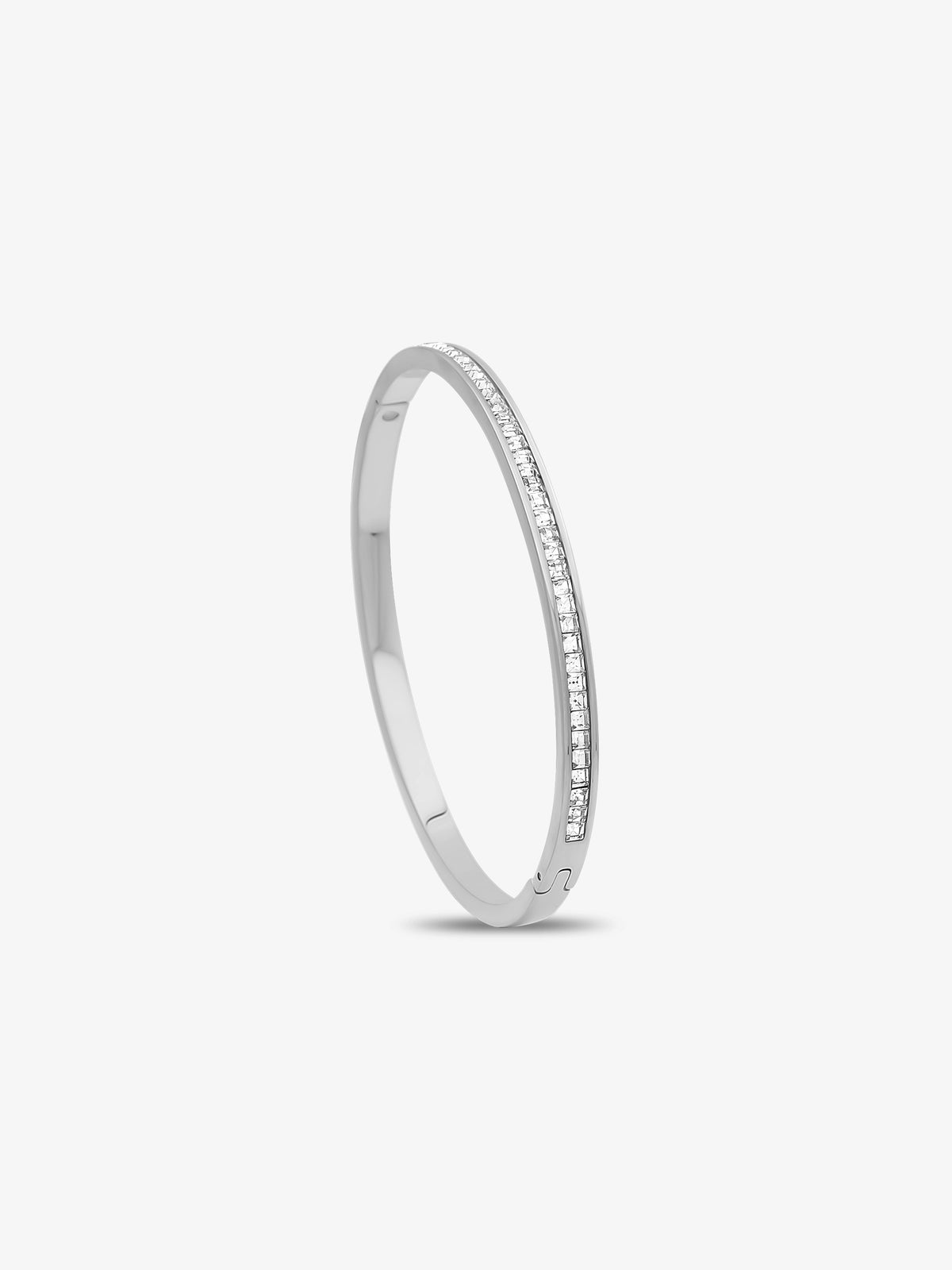Petite CZ Silver Bangle