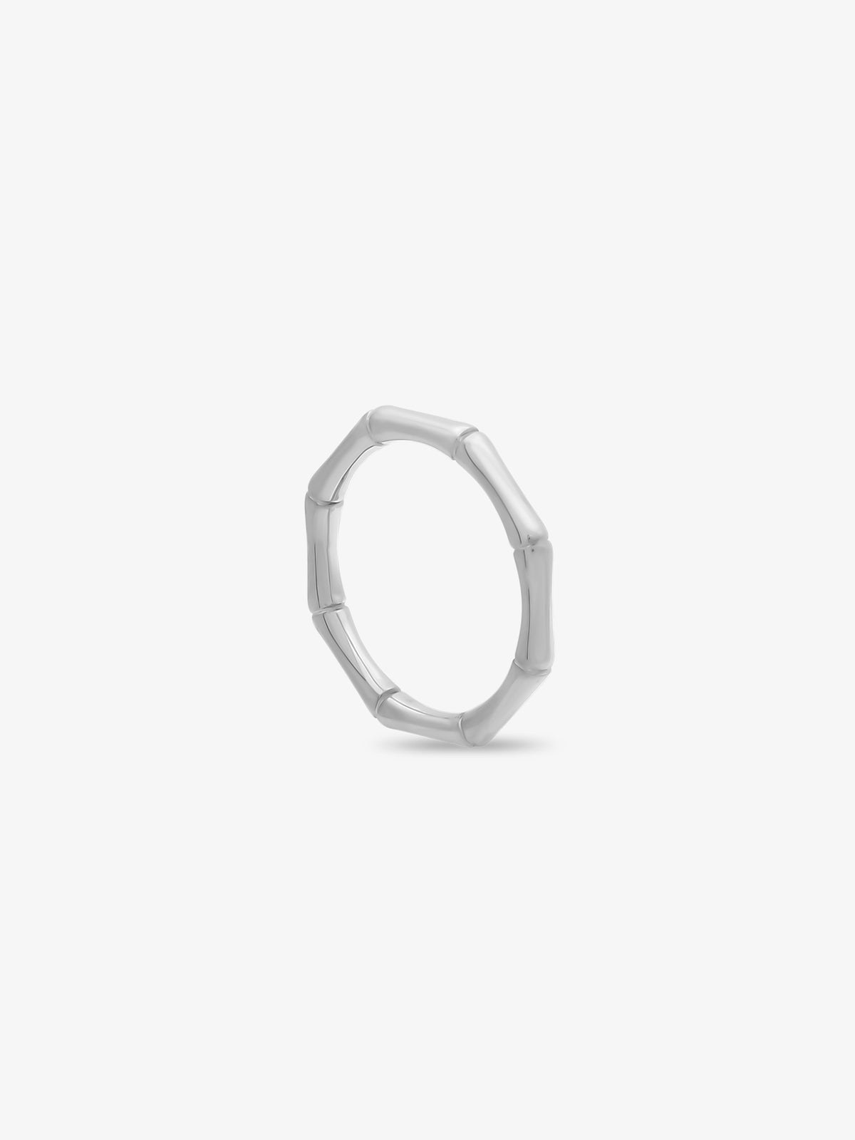 Petite Bamboo Silver Ring