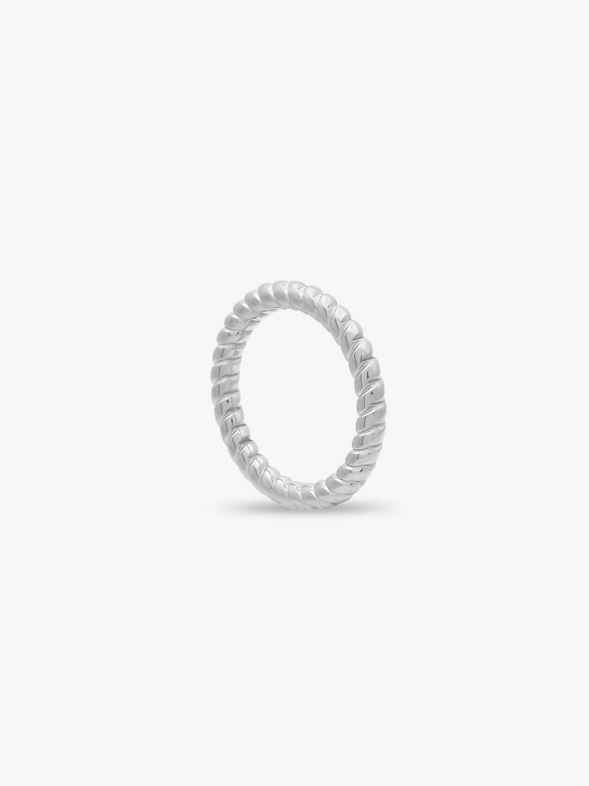 Petite Rope Silver Ring