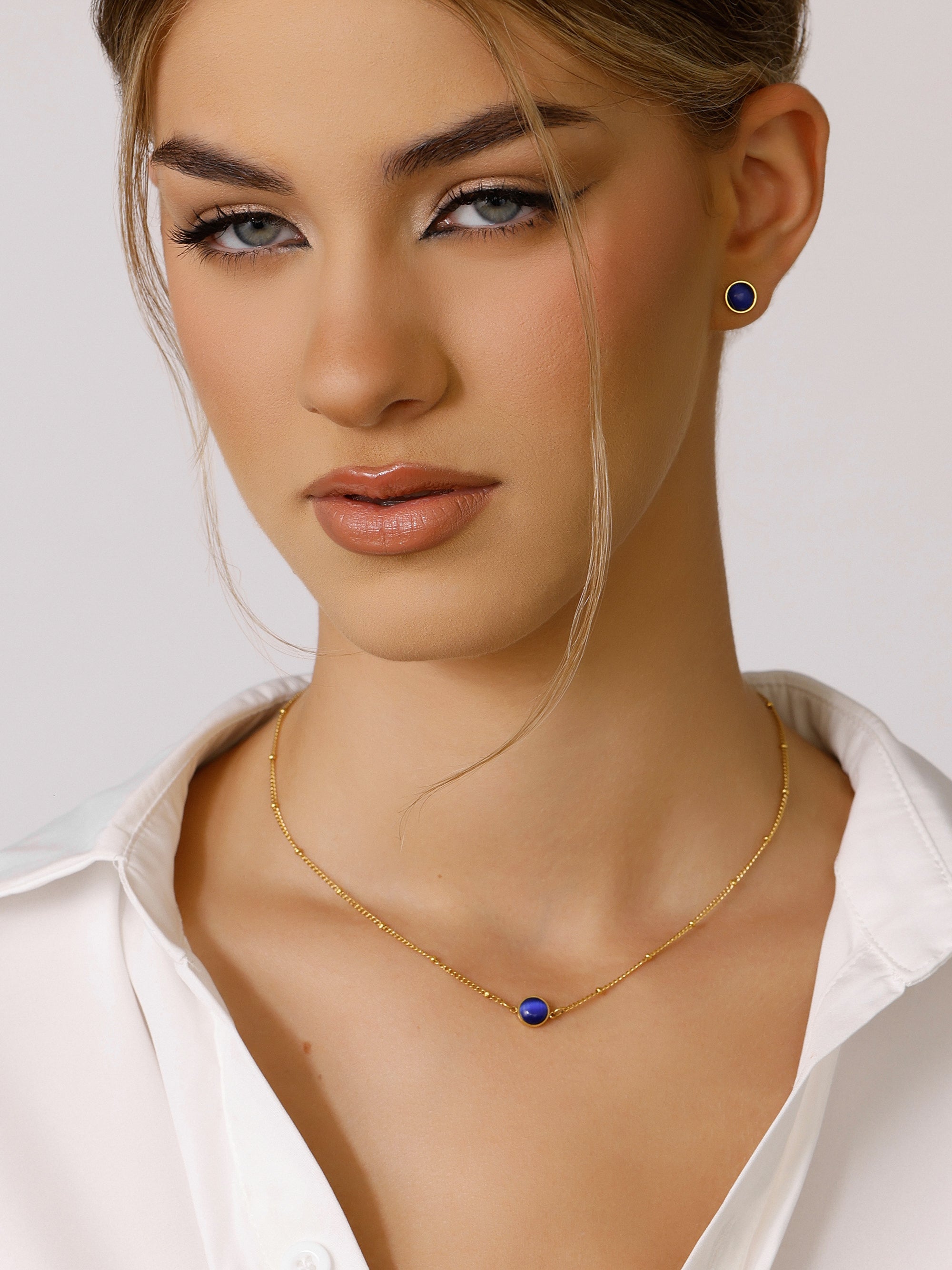Lee Blue Stone Necklace