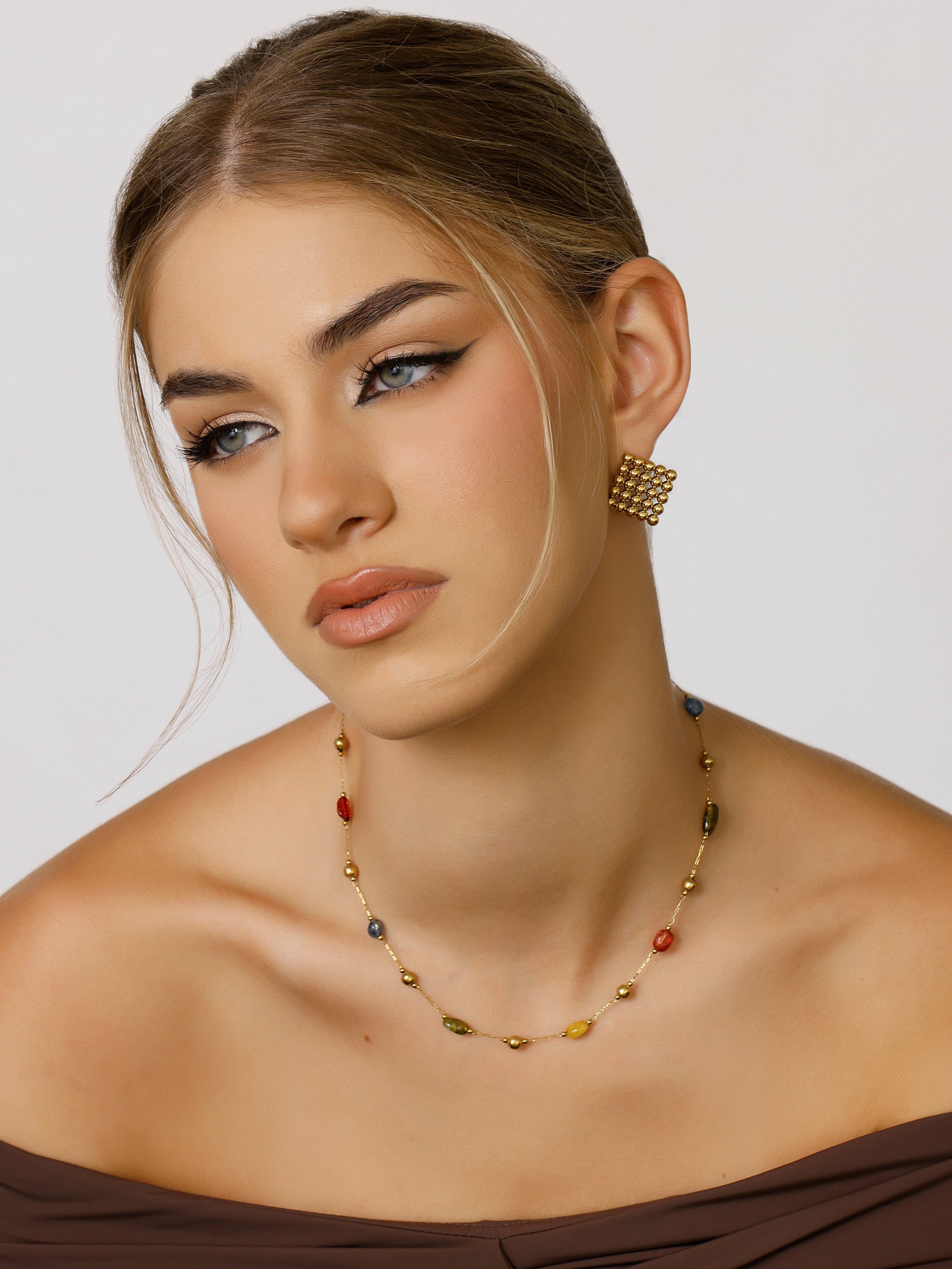 Beth Multicolour Stone Necklace
