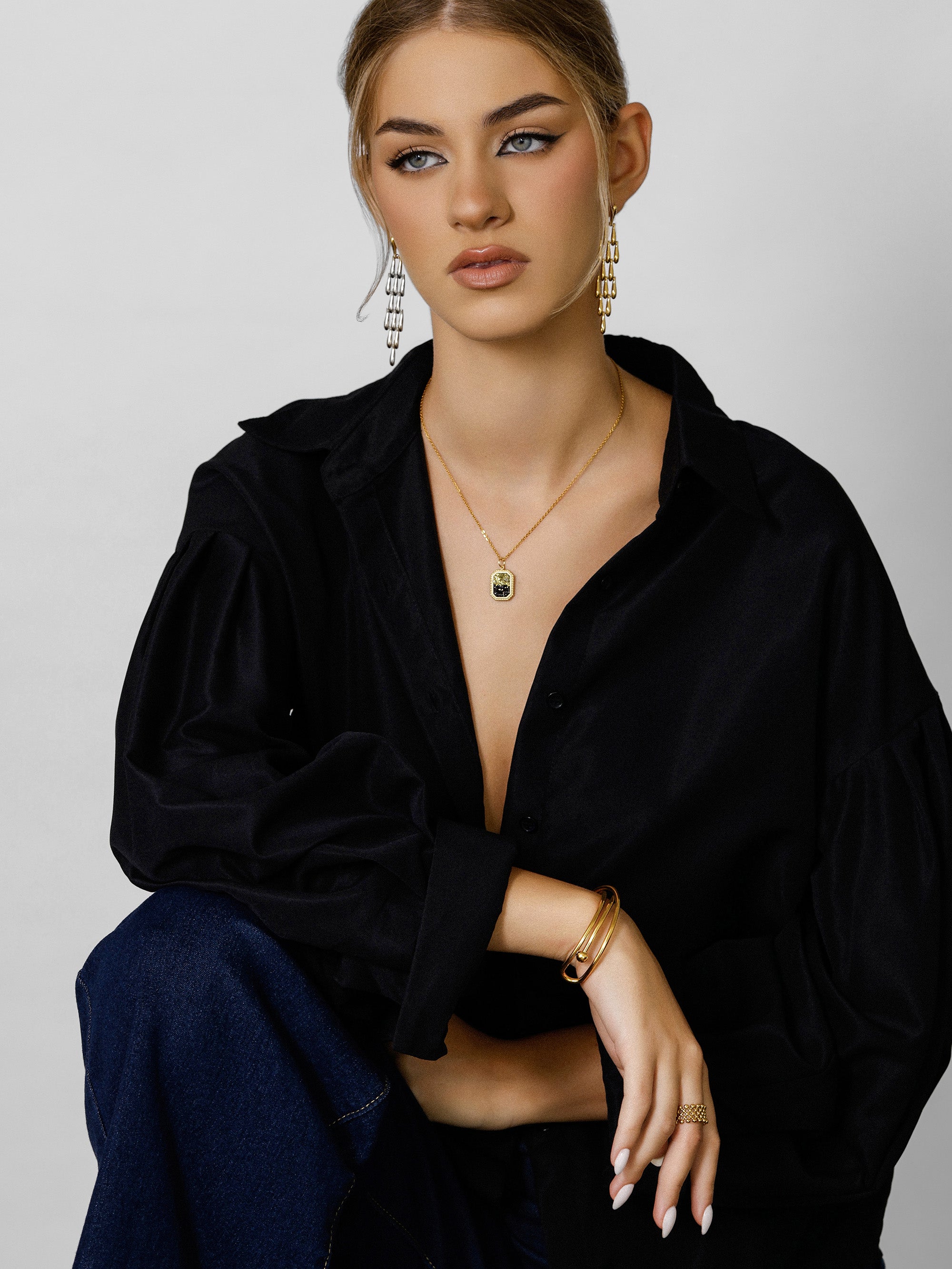 Panther Drop Earrings