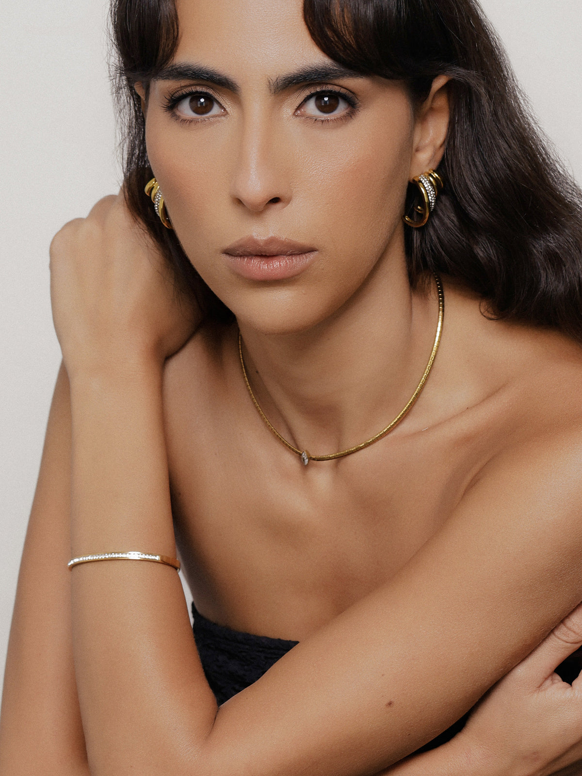 Penelope CZ Hoop Earrings