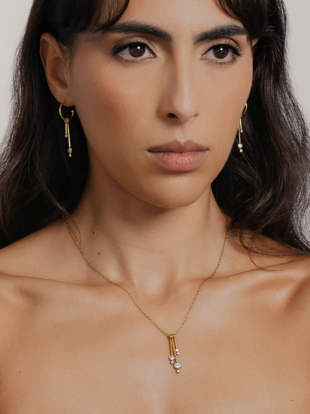 Elsa CZ Drop Earrings