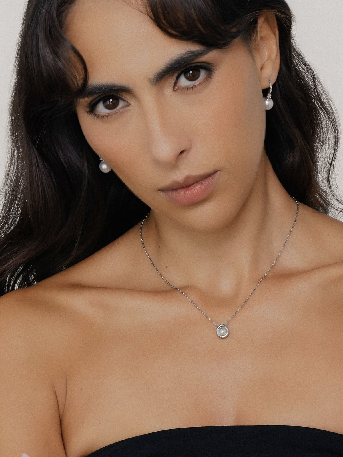 Astrid CZ Pearl Earrings