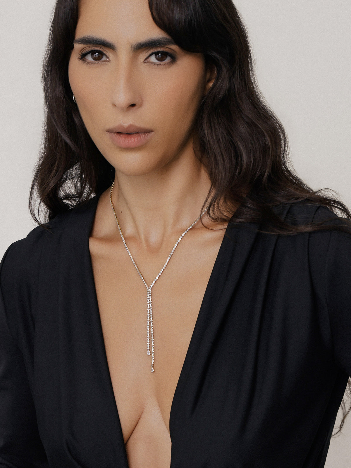 Mel CZ Drop Necklace