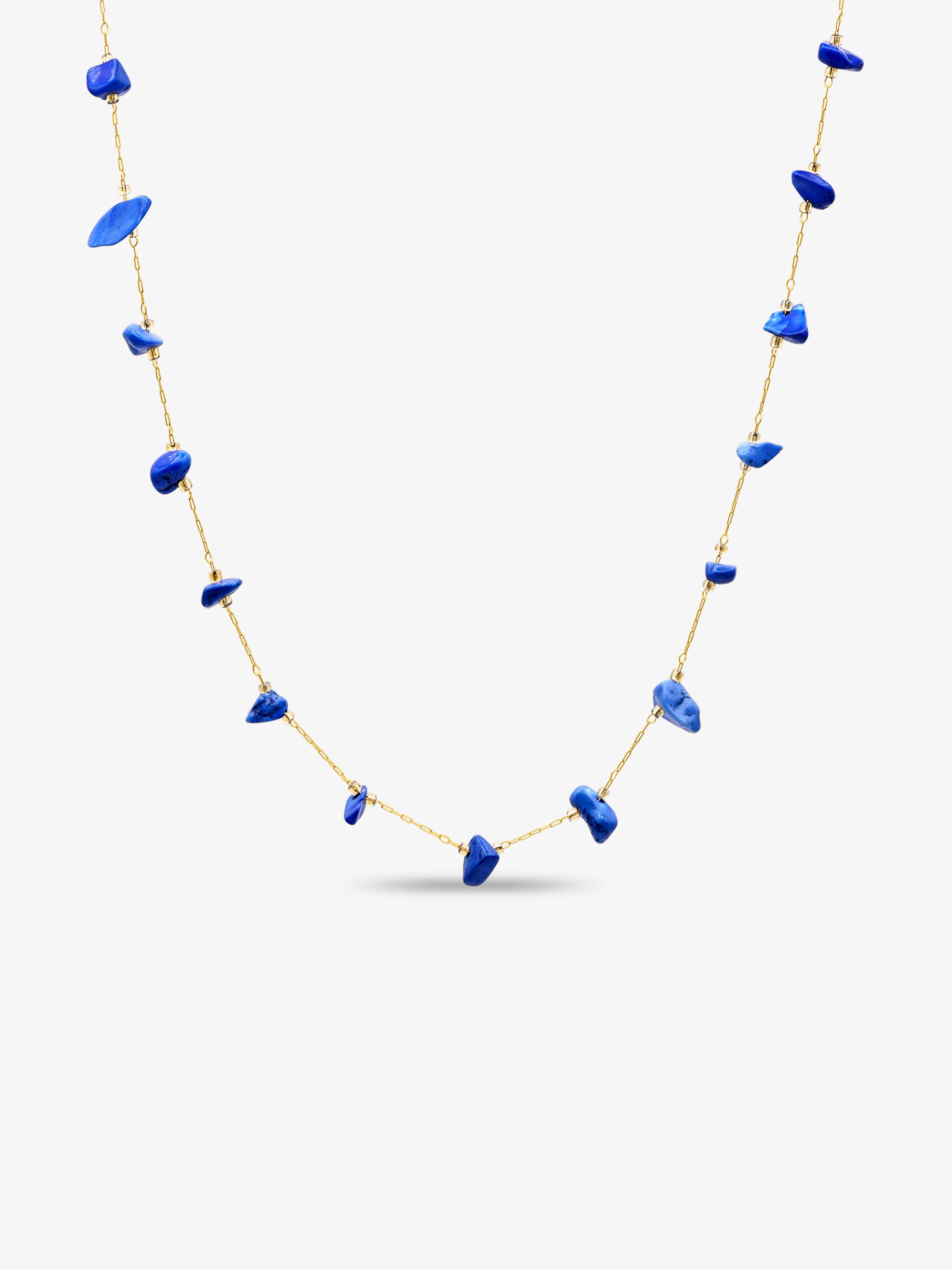 Natural Blue Stone Necklace