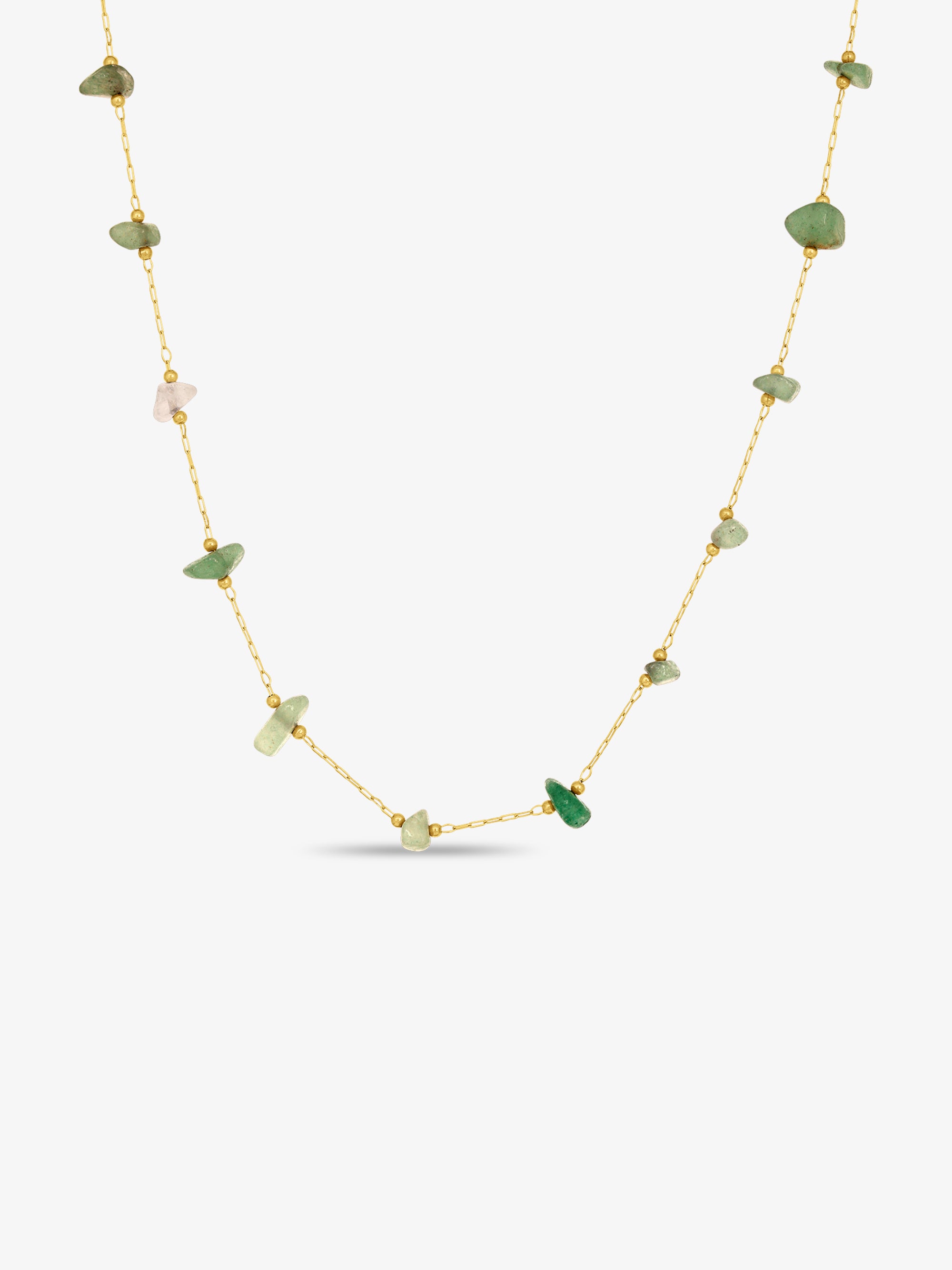 Natural Jade Green Stone Necklace - PREORDER