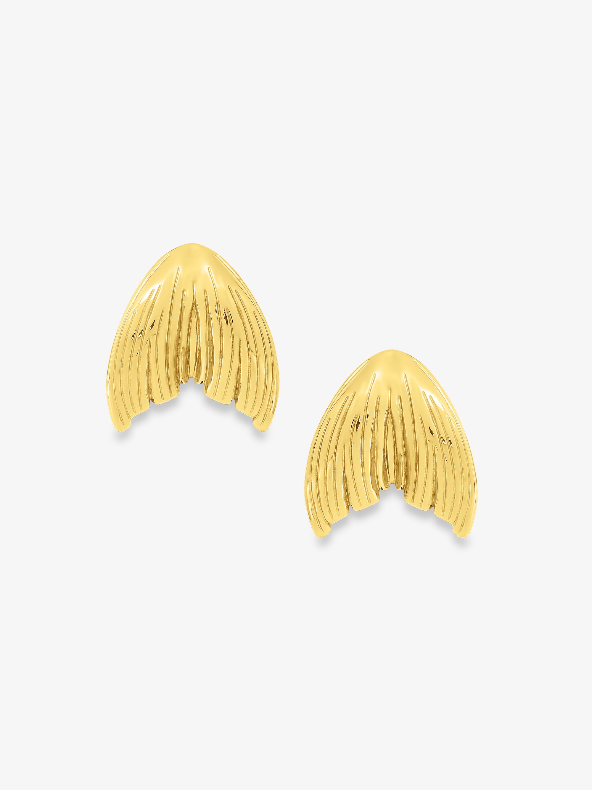 Fin Stud Earrings