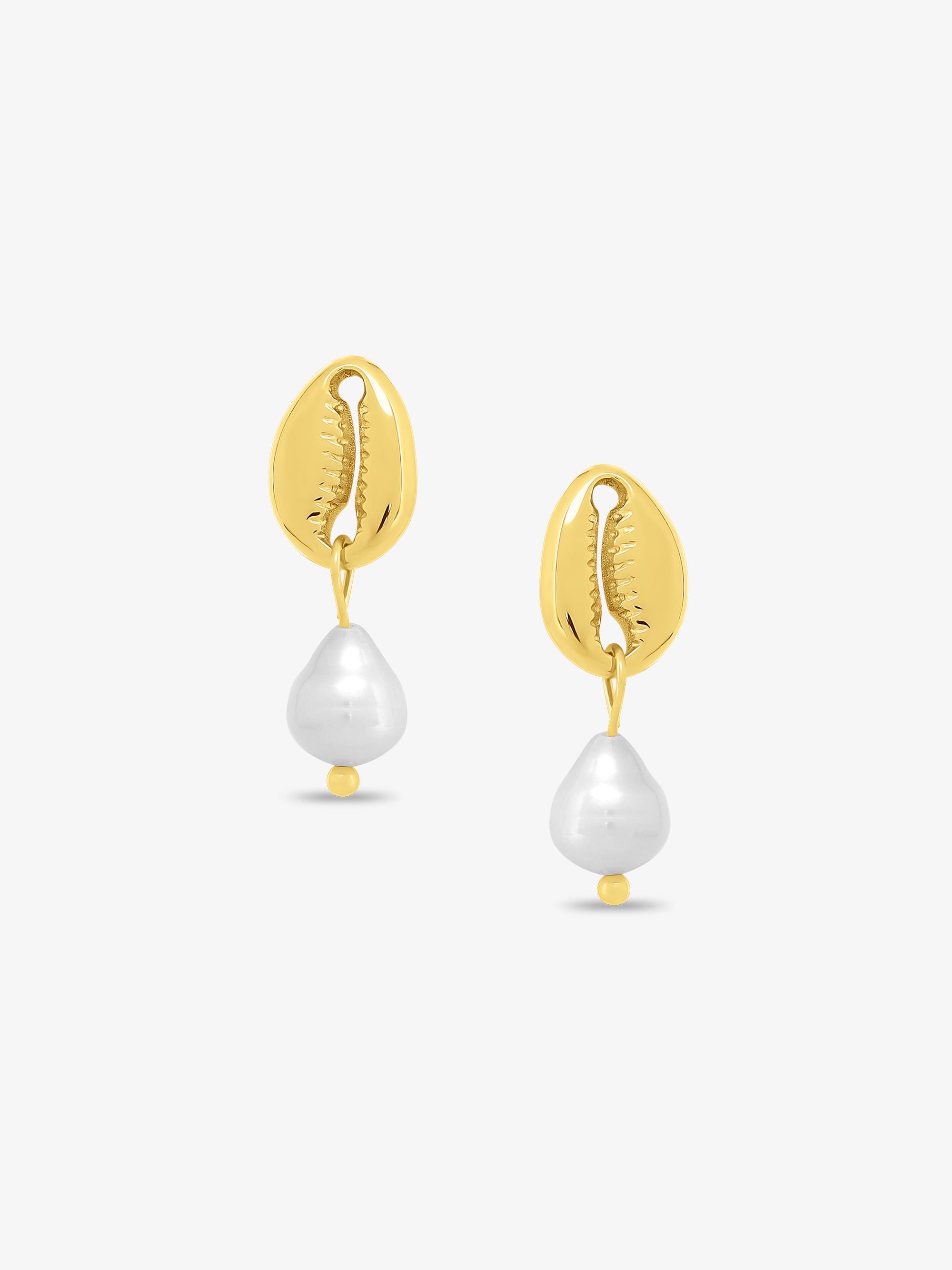 Pearl Conch Earrings