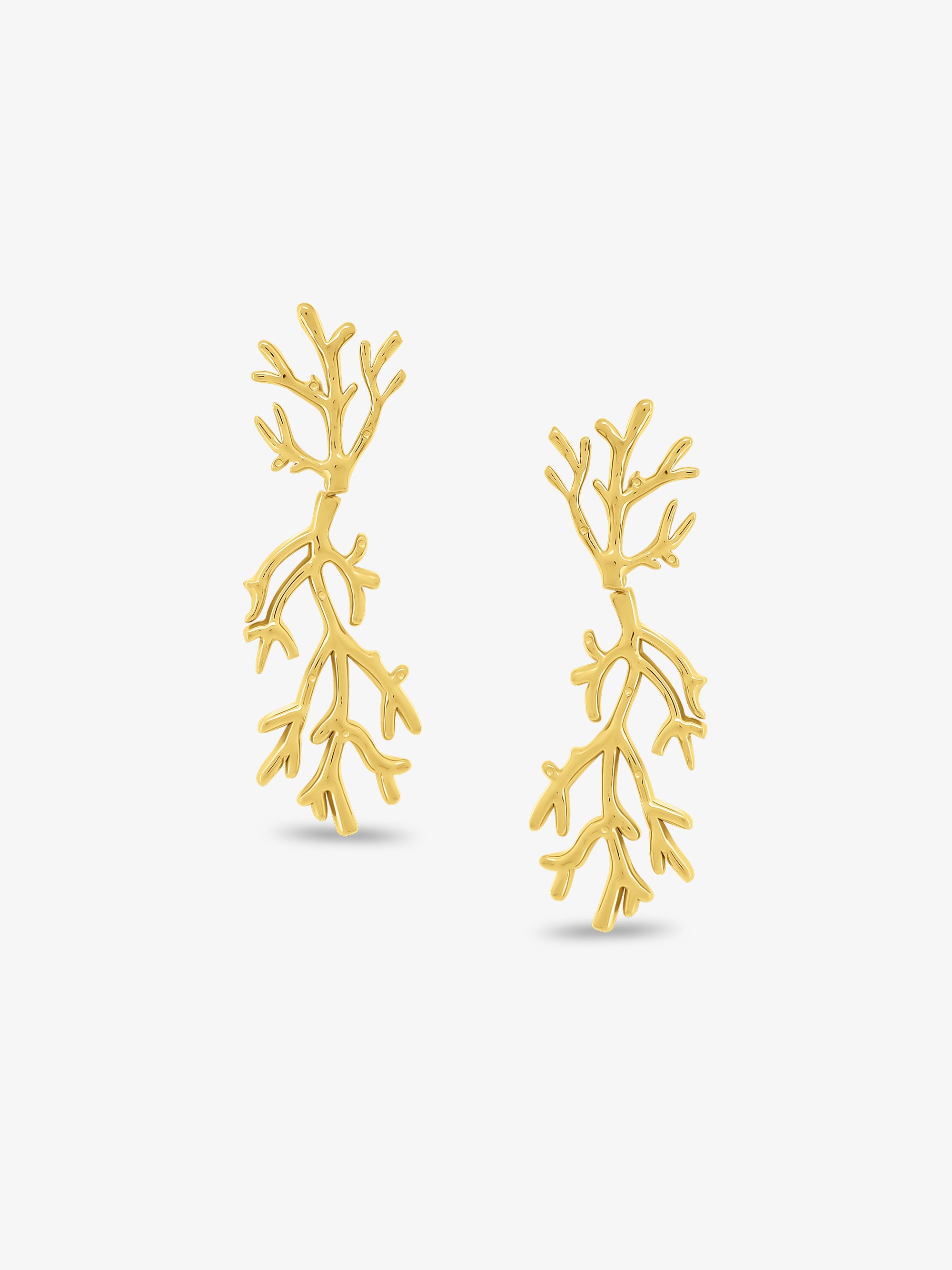 Coral Statement Earrings