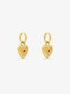 Sultana-Malta EARRINGS '1995' Heart Hoops