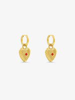 Sultana-Malta EARRINGS '1995' Heart Hoops