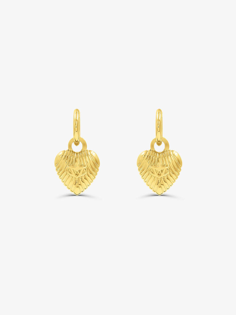 Sultana-Malta EARRINGS '1995' Heart Hoops