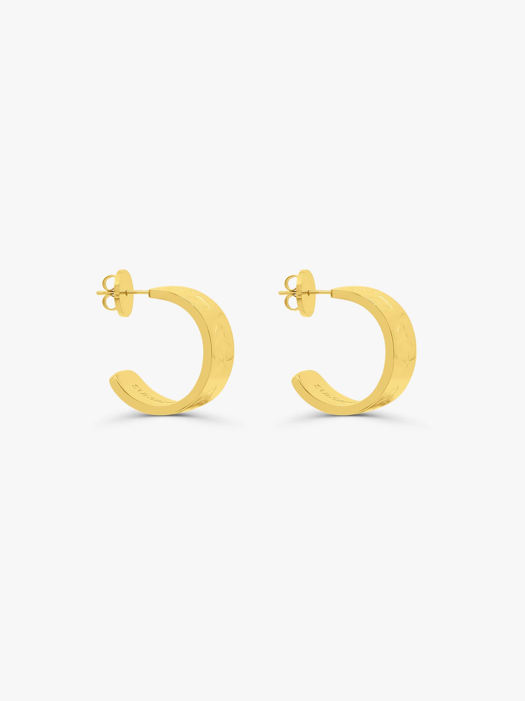 Sultana-Malta EARRINGS 3.tone Hoop Earrings 20mm