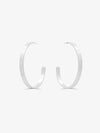 Sultana-Malta EARRINGS 3.tone Hoop Earrings 65mm Silver