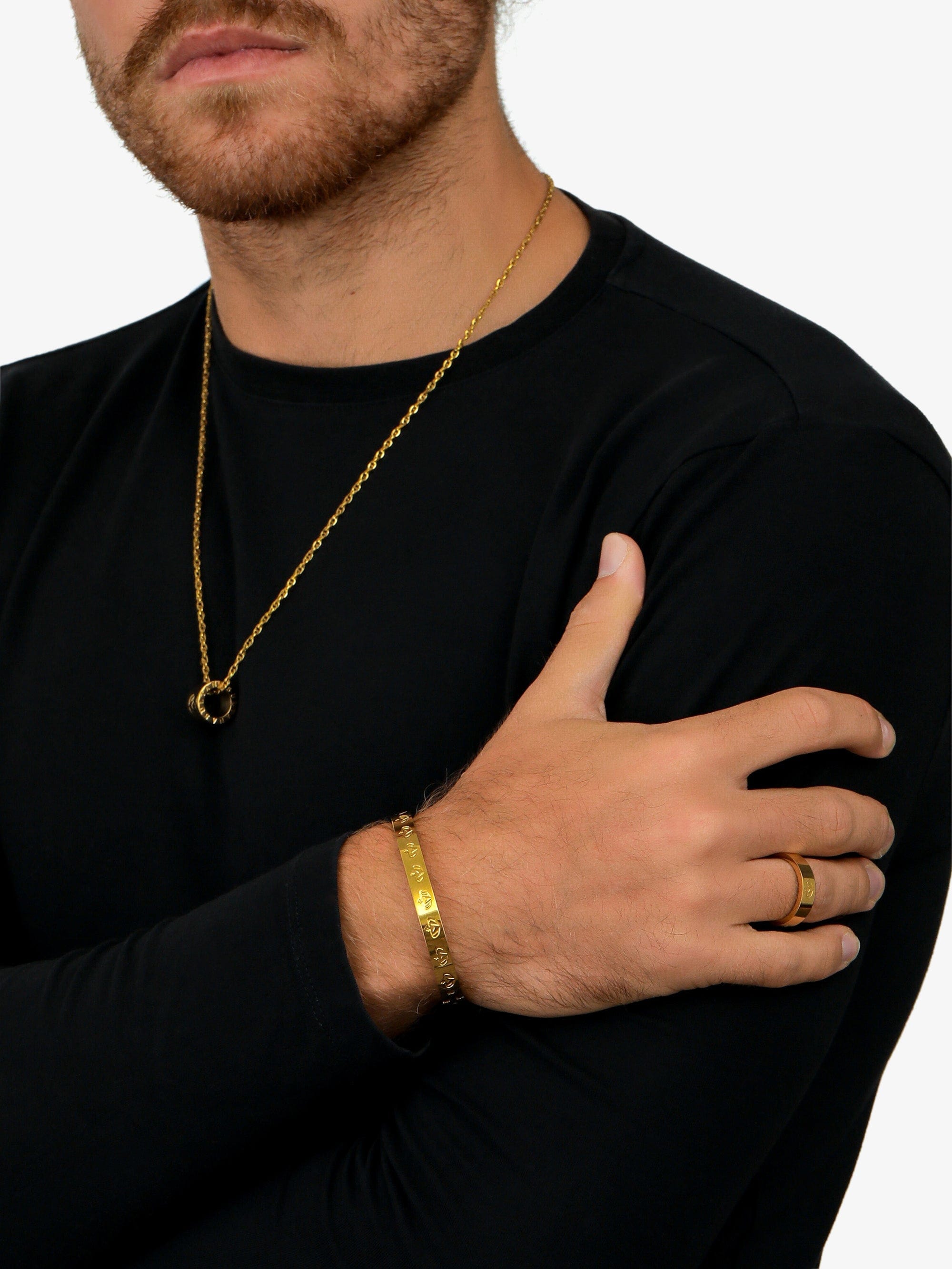 Sultana-Malta BRACELETS 3.tone Lock Bracelet Rose Gold