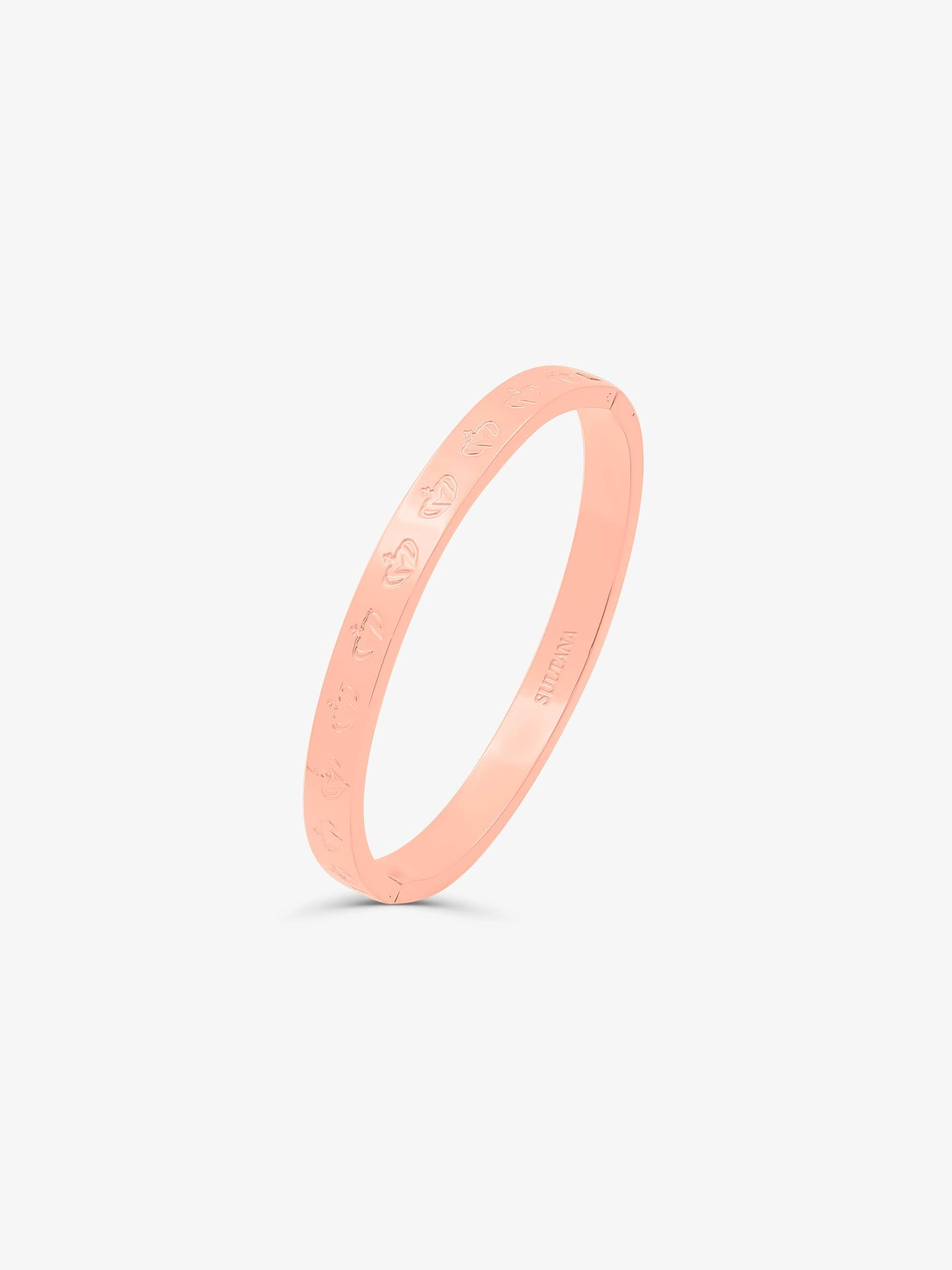 Sultana-Malta BRACELETS 3.tone Lock Bracelet Rose Gold