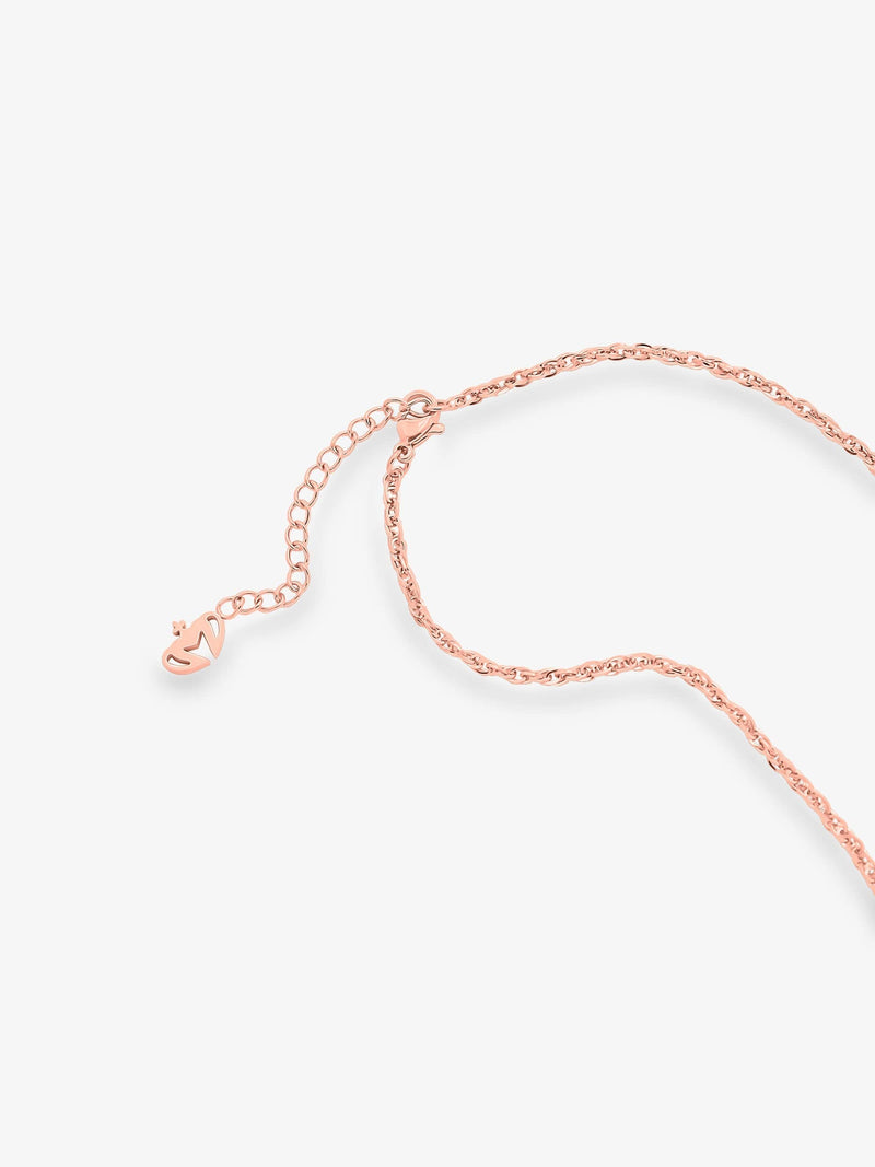 Sultana-Malta NECKLACES 3.tone Pendant with Basic Links Chain Rose Gold