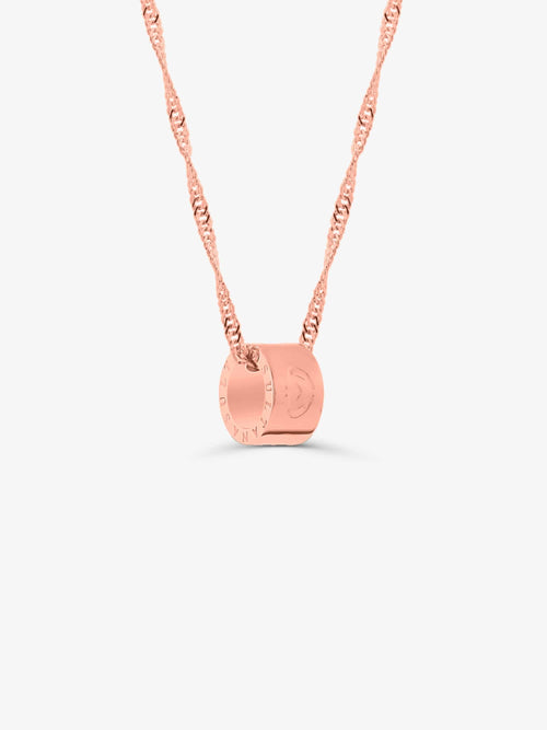 Sultana-Malta NECKLACES 3.tone Pendant with Twisted Chain Rose Gold